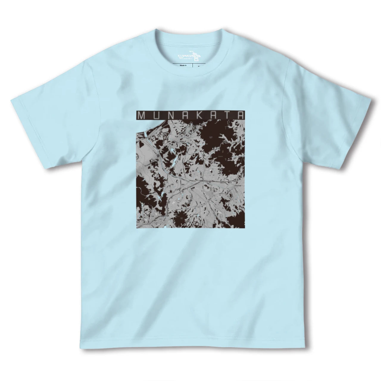 【宗像(福岡県)】地図柄ヘビーウェイトTシャツ