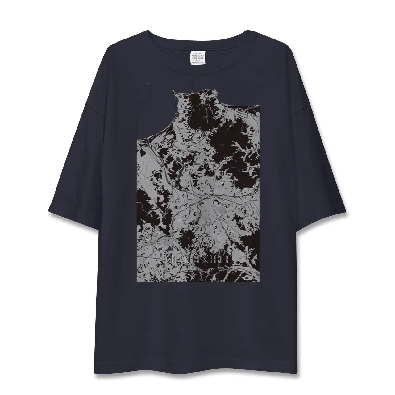 【宗像(福岡県)】地図柄ビッグシルエットTシャツ