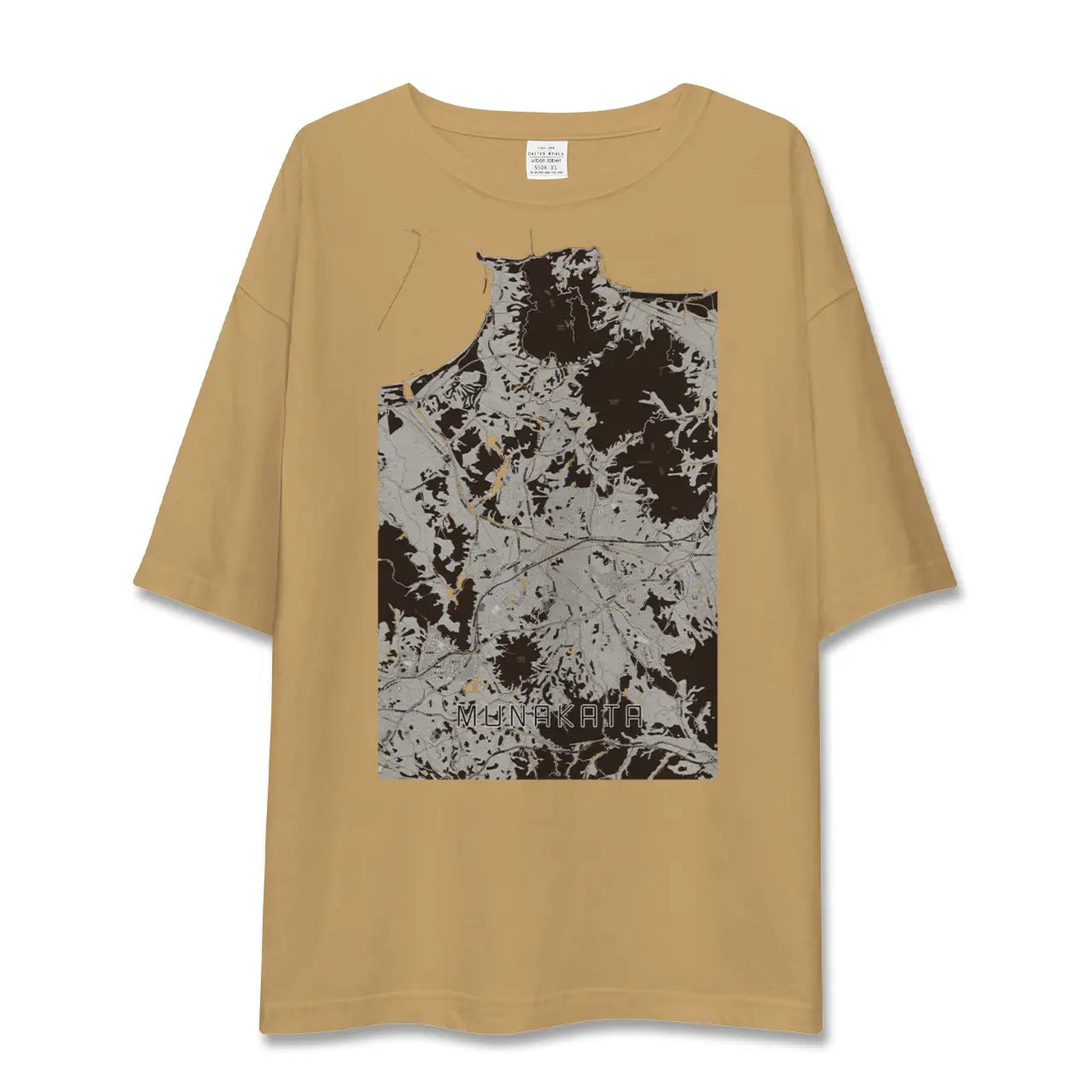 【宗像(福岡県)】地図柄ビッグシルエットTシャツ