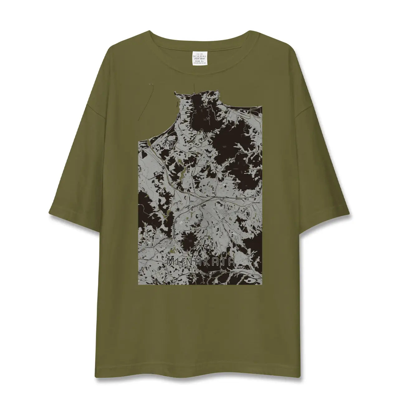 【宗像(福岡県)】地図柄ビッグシルエットTシャツ