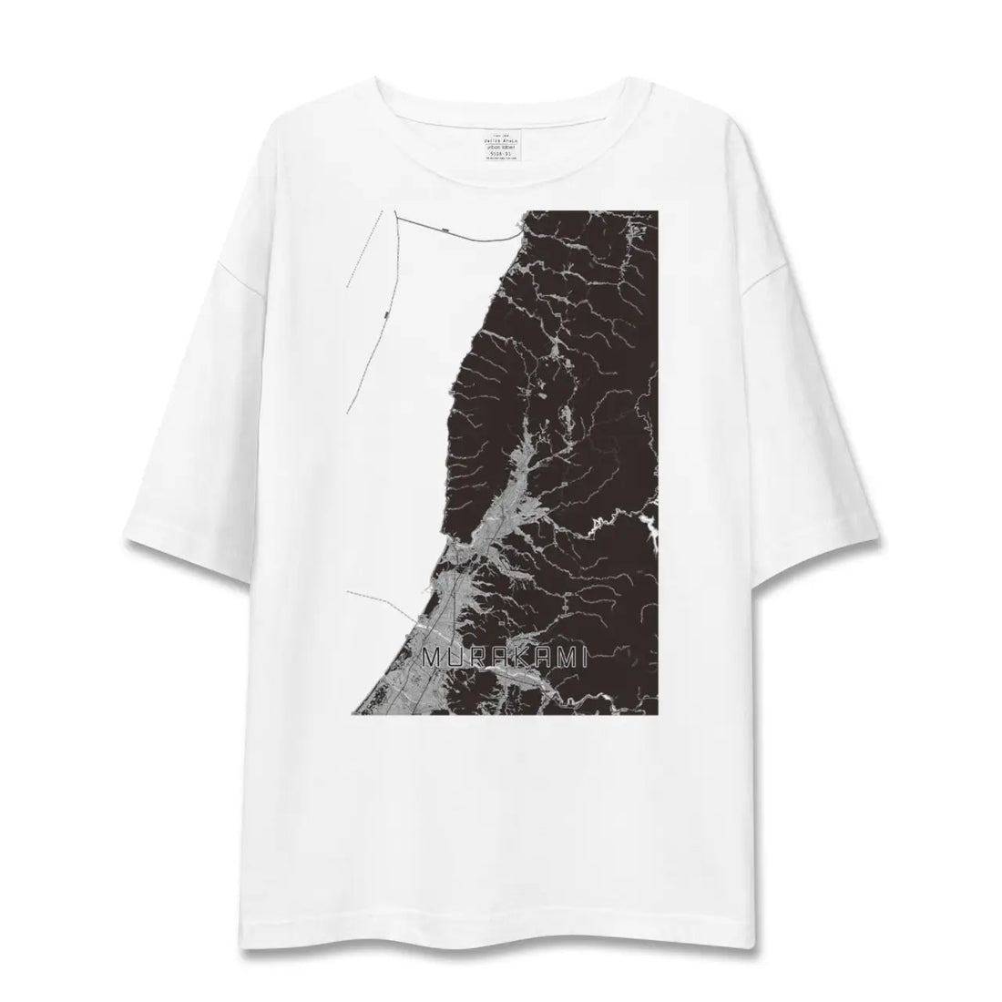 【村上(新潟県)】地図柄ビッグシルエットTシャツ