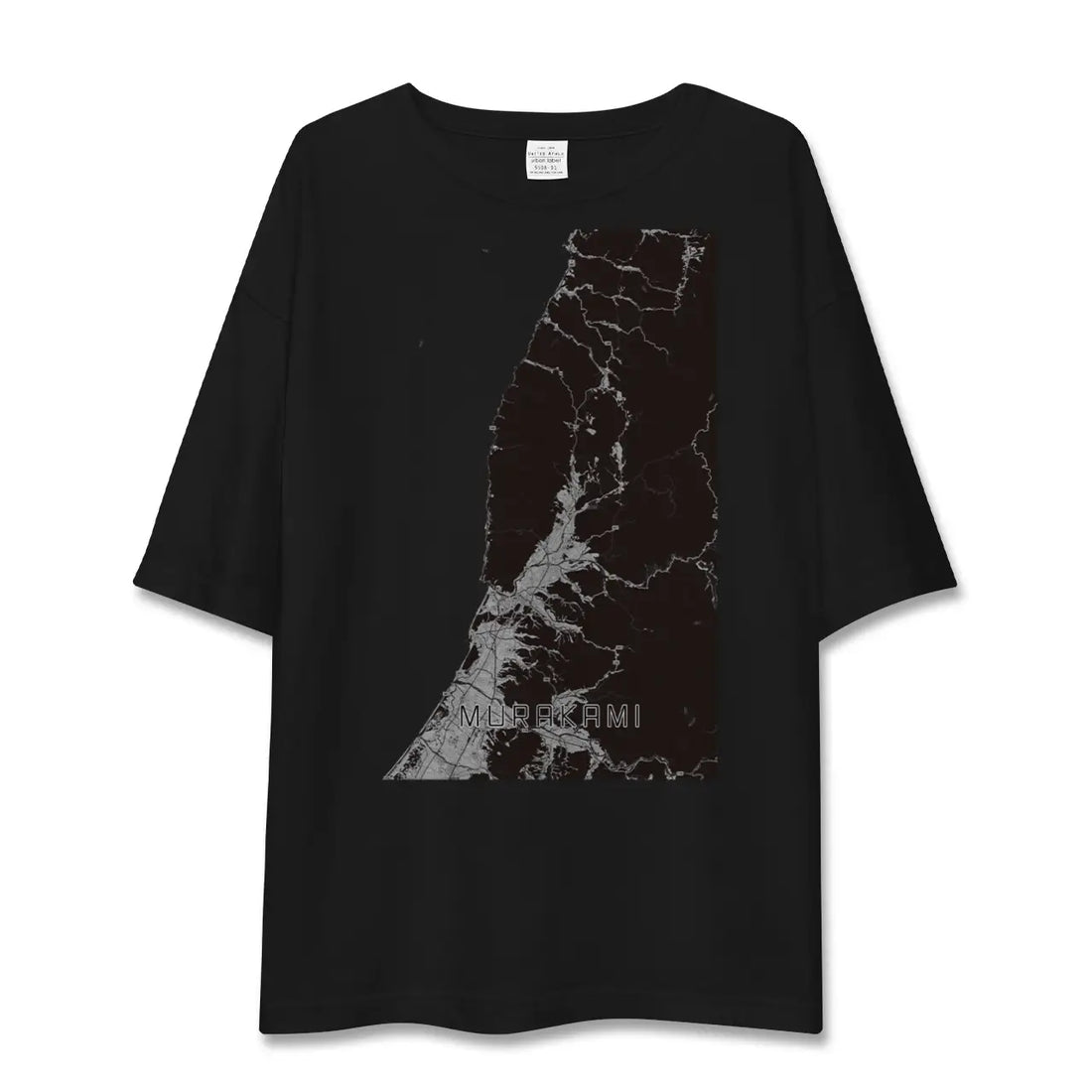 【村上(新潟県)】地図柄ビッグシルエットTシャツ