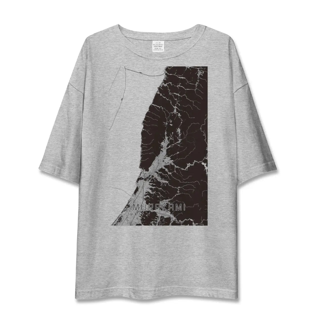 【村上(新潟県)】地図柄ビッグシルエットTシャツ