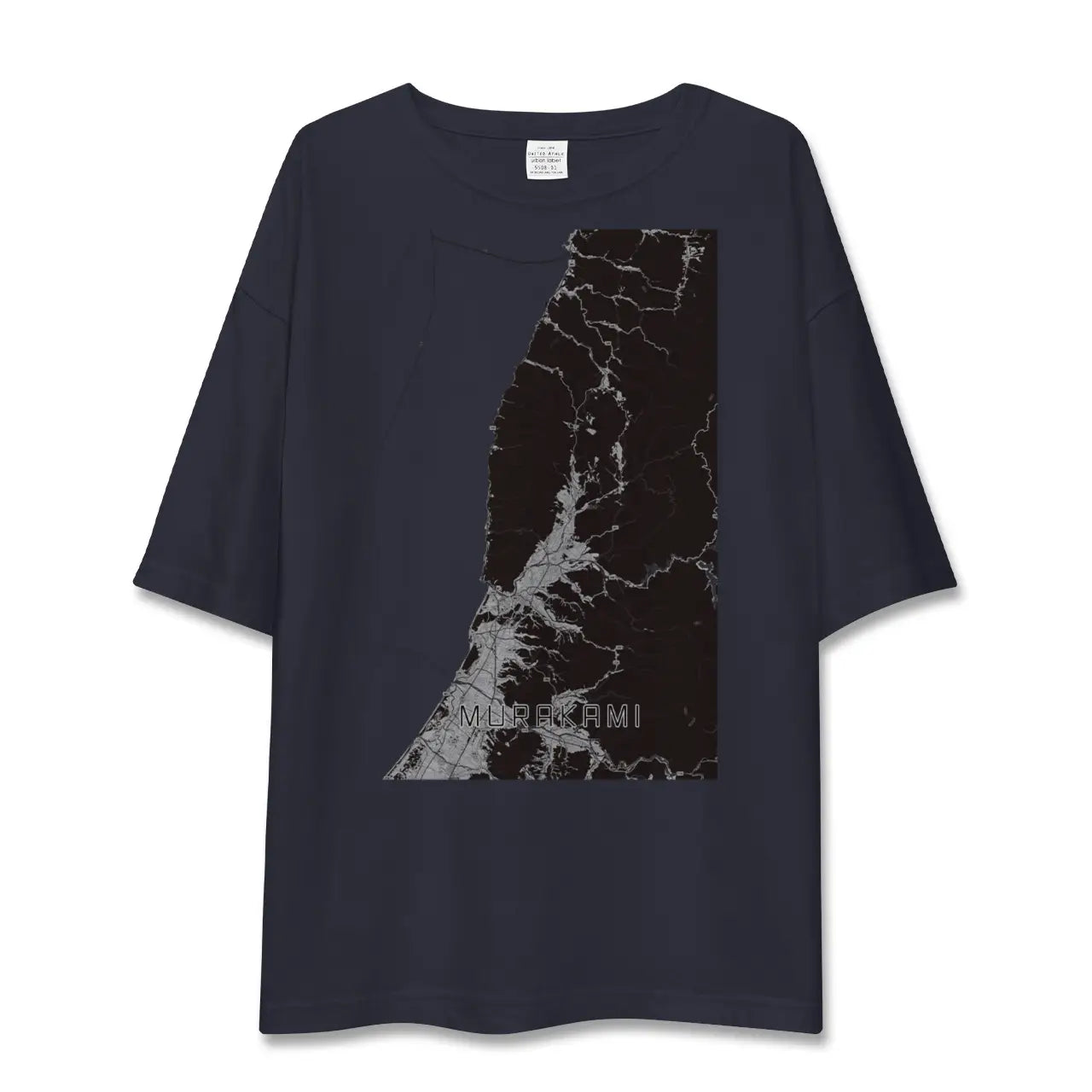 【村上(新潟県)】地図柄ビッグシルエットTシャツ