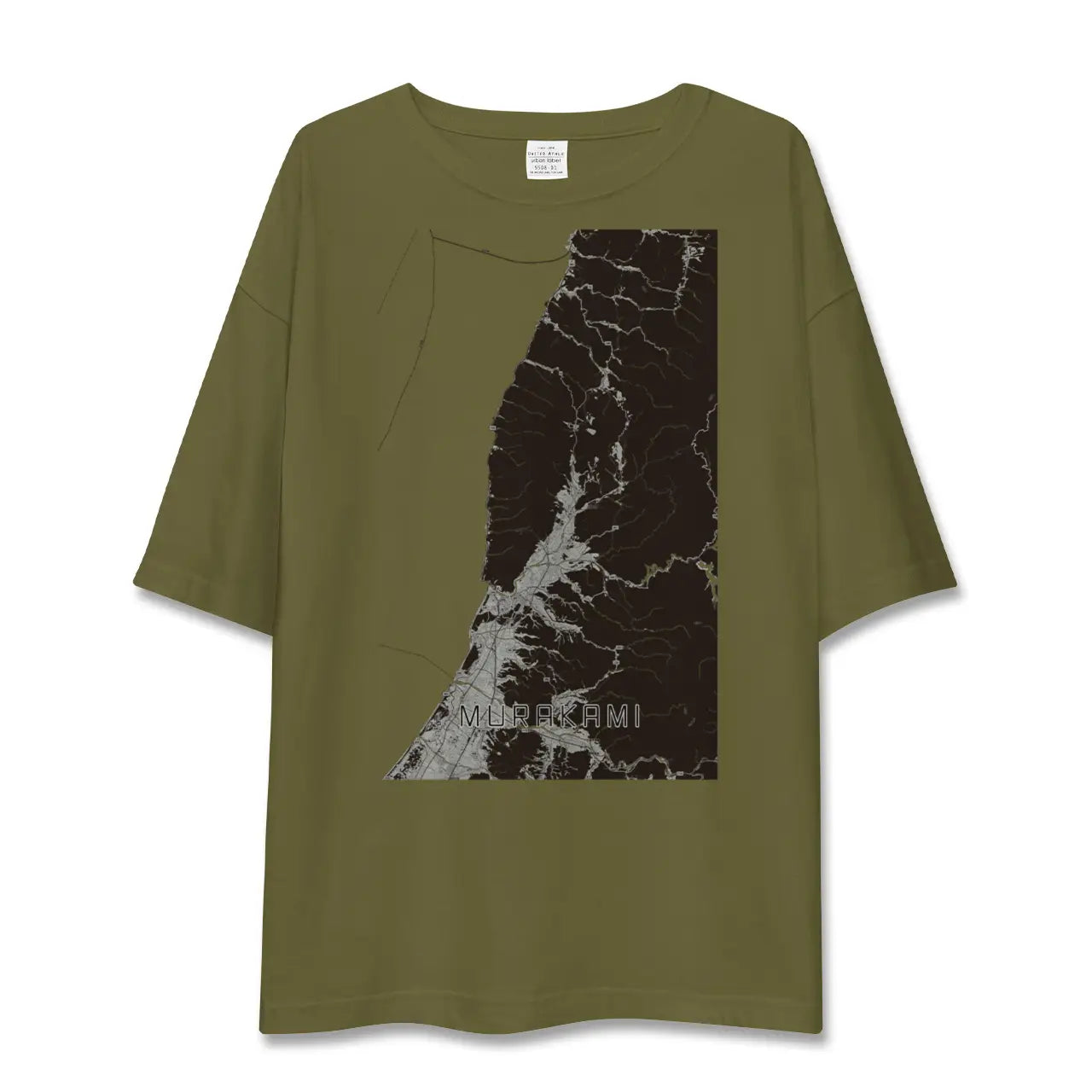 【村上(新潟県)】地図柄ビッグシルエットTシャツ