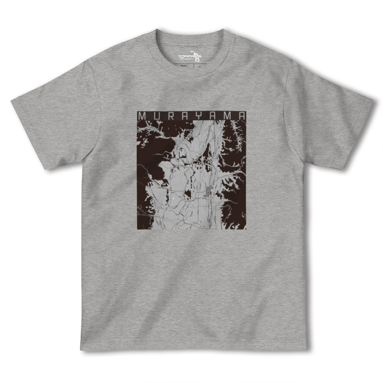 【村山(山形県)】地図柄ヘビーウェイトTシャツ