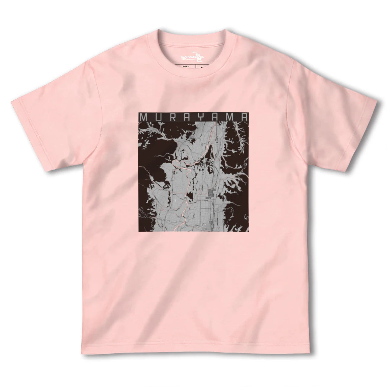 【村山(山形県)】地図柄ヘビーウェイトTシャツ