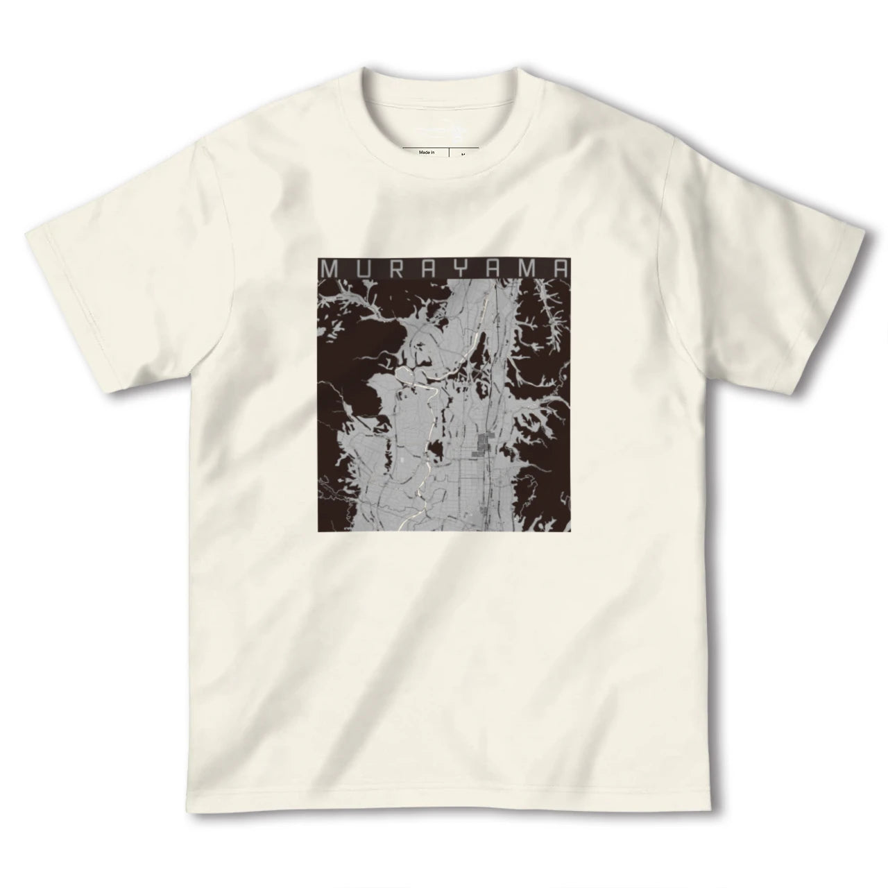 【村山(山形県)】地図柄ヘビーウェイトTシャツ