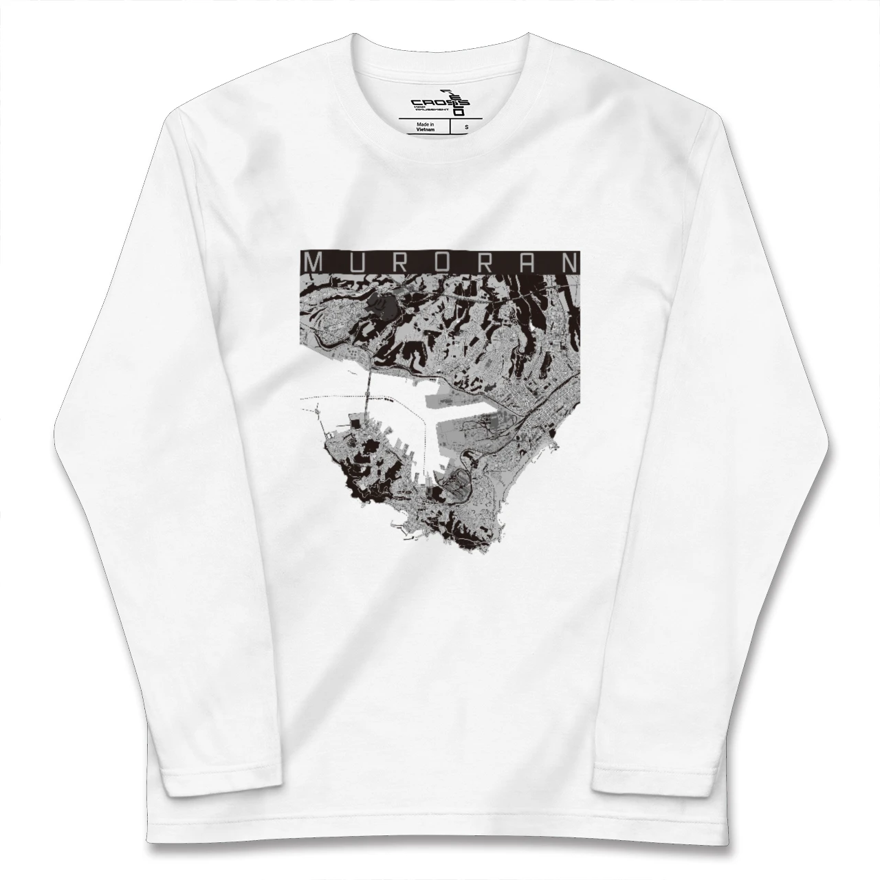 【室蘭(北海道)】地図柄ロングスリーブTシャツ