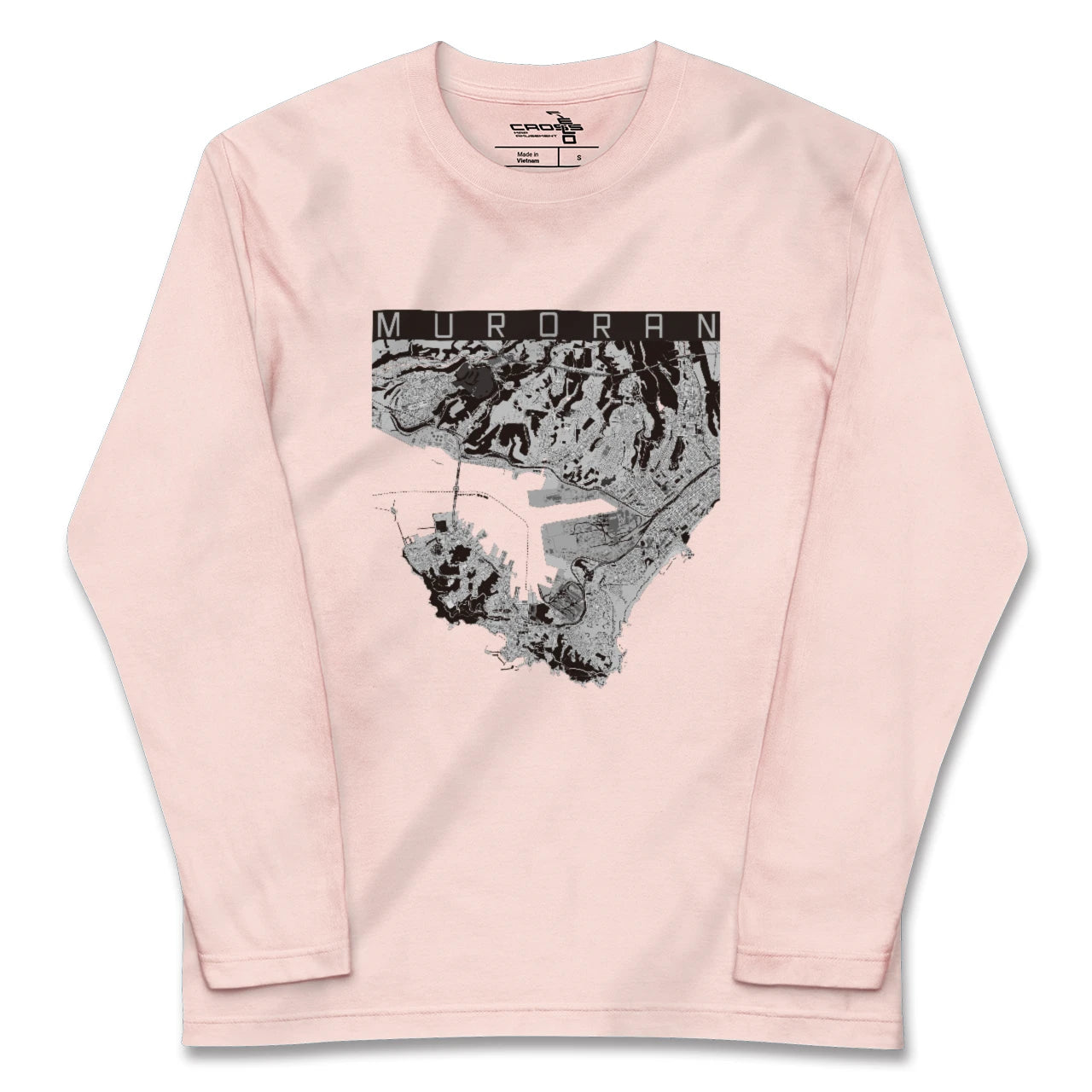 【室蘭(北海道)】地図柄ロングスリーブTシャツ