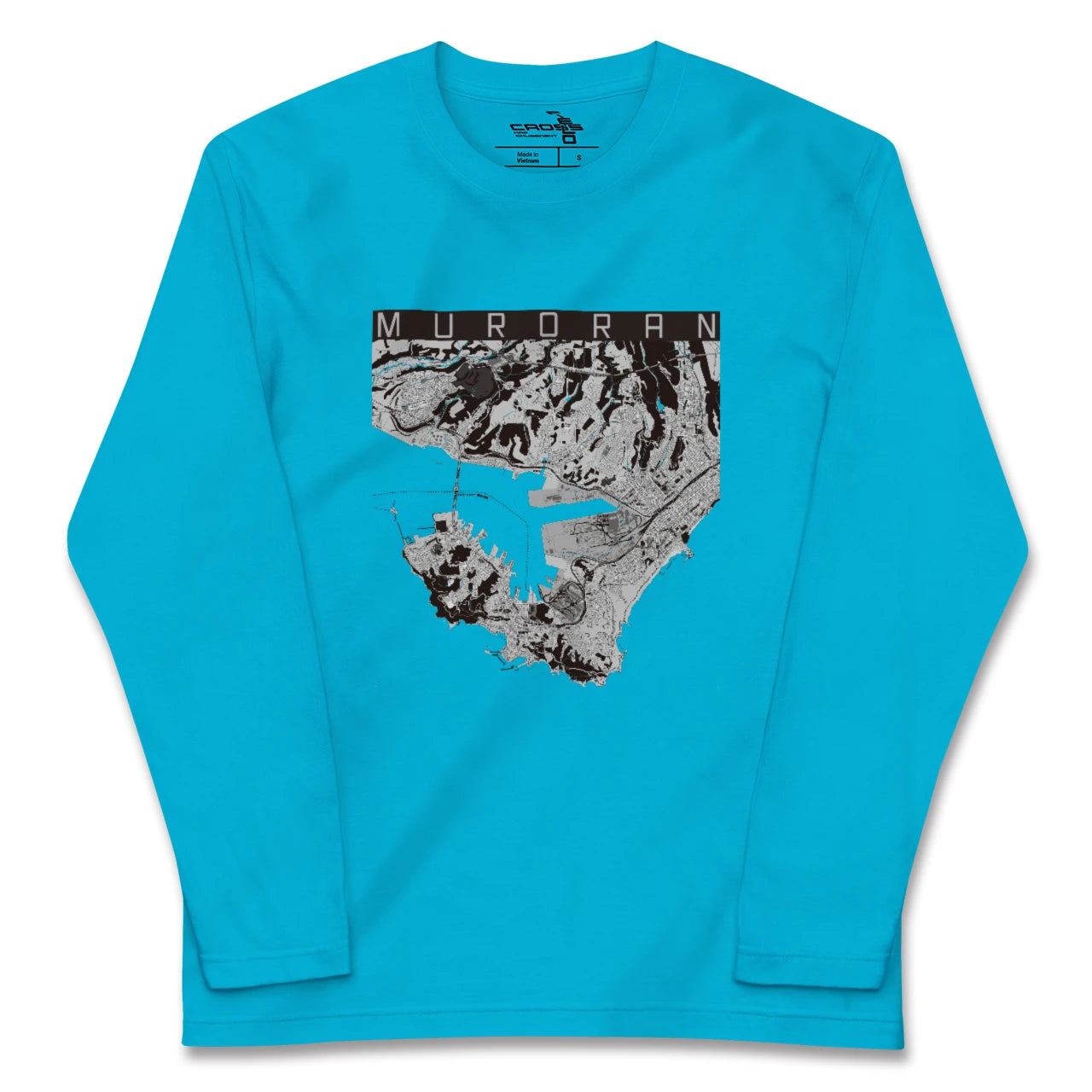 【室蘭(北海道)】地図柄ロングスリーブTシャツ