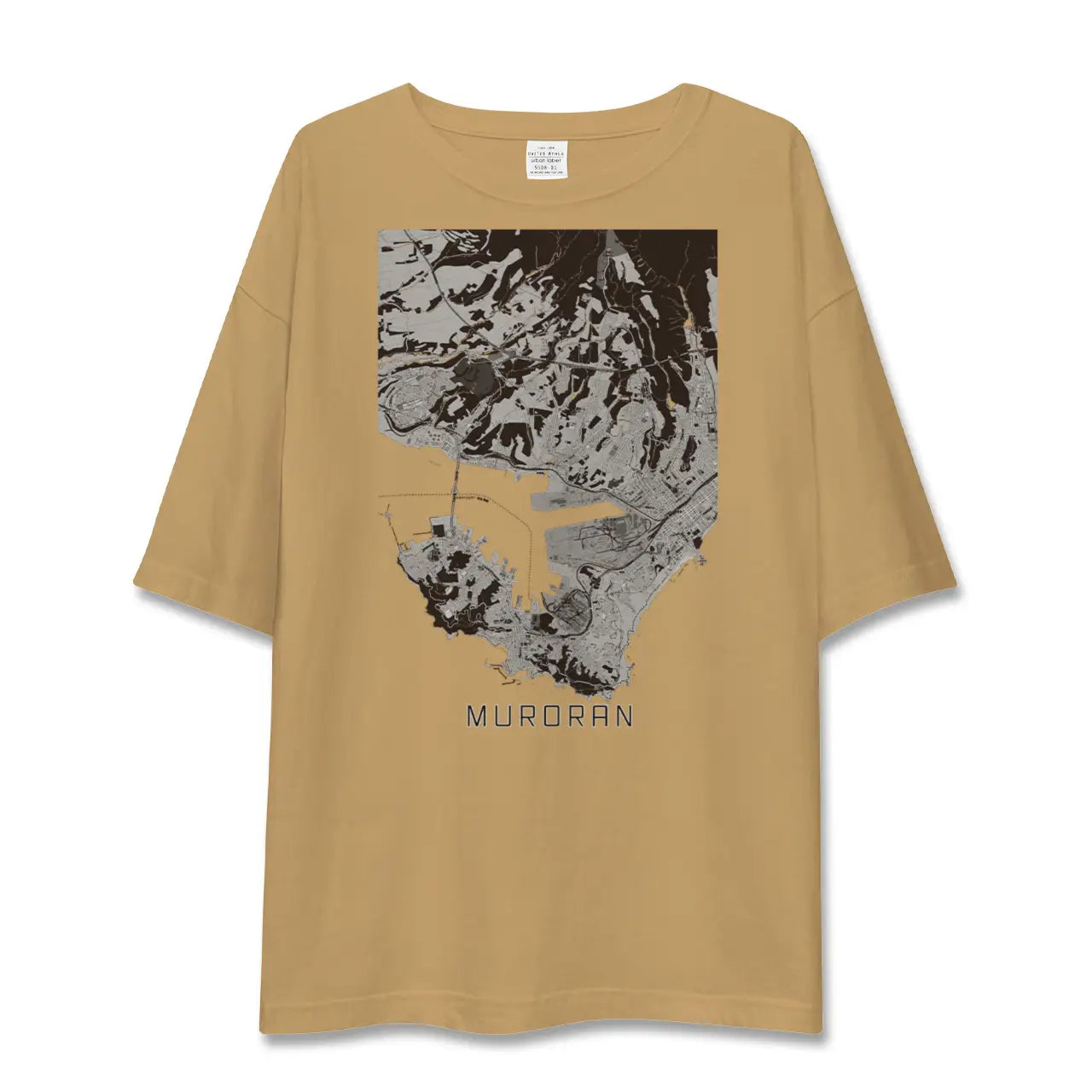 【室蘭(北海道)】地図柄ビッグシルエットTシャツ