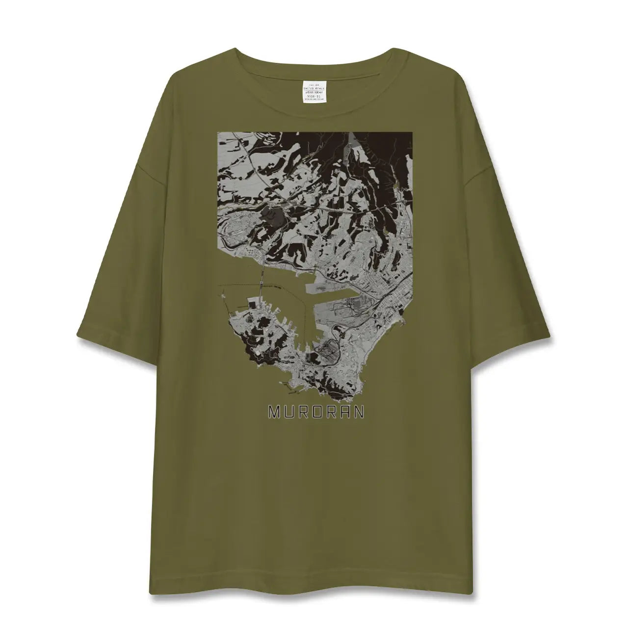 【室蘭(北海道)】地図柄ビッグシルエットTシャツ
