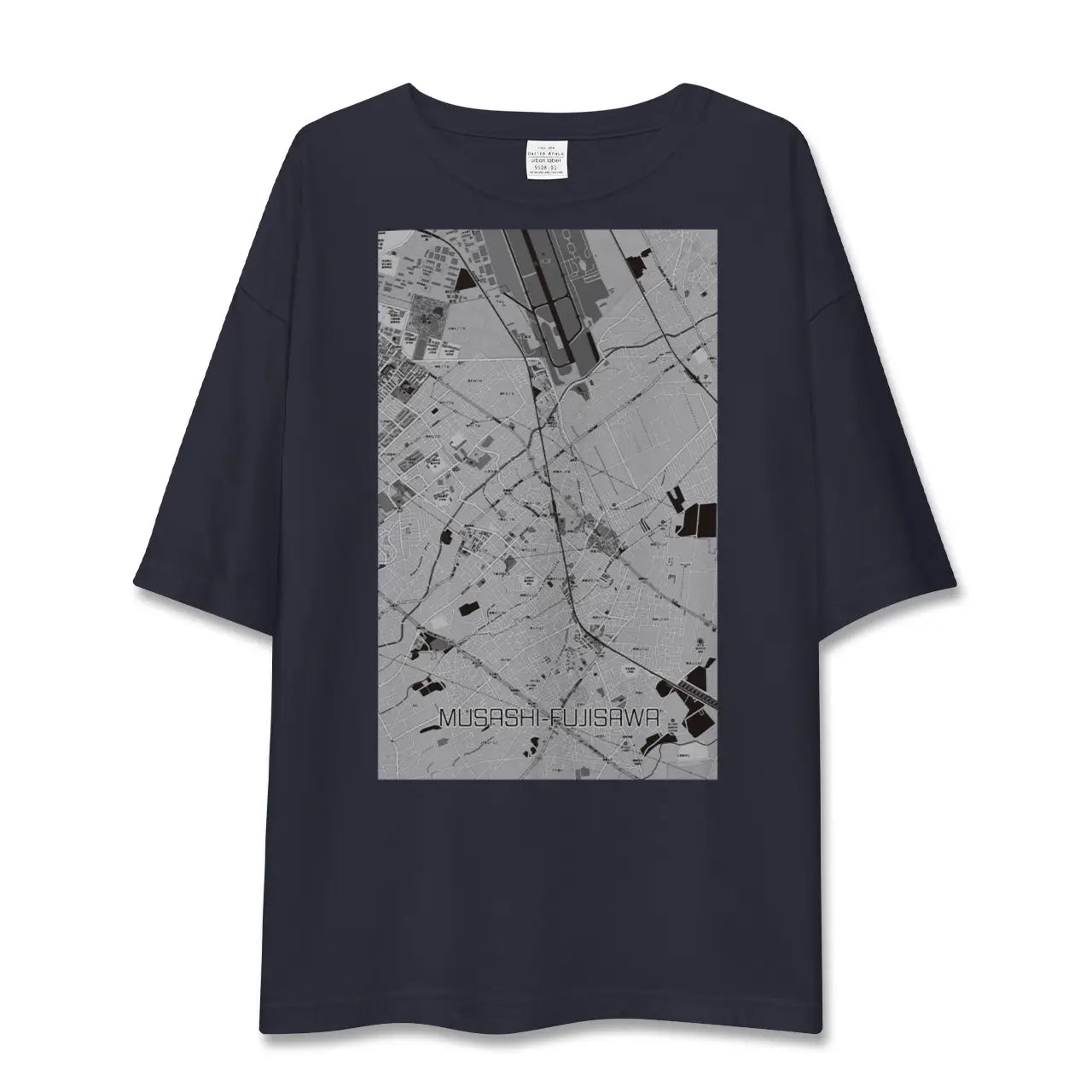【武蔵藤沢(埼玉県)】地図柄ビッグシルエットTシャツ