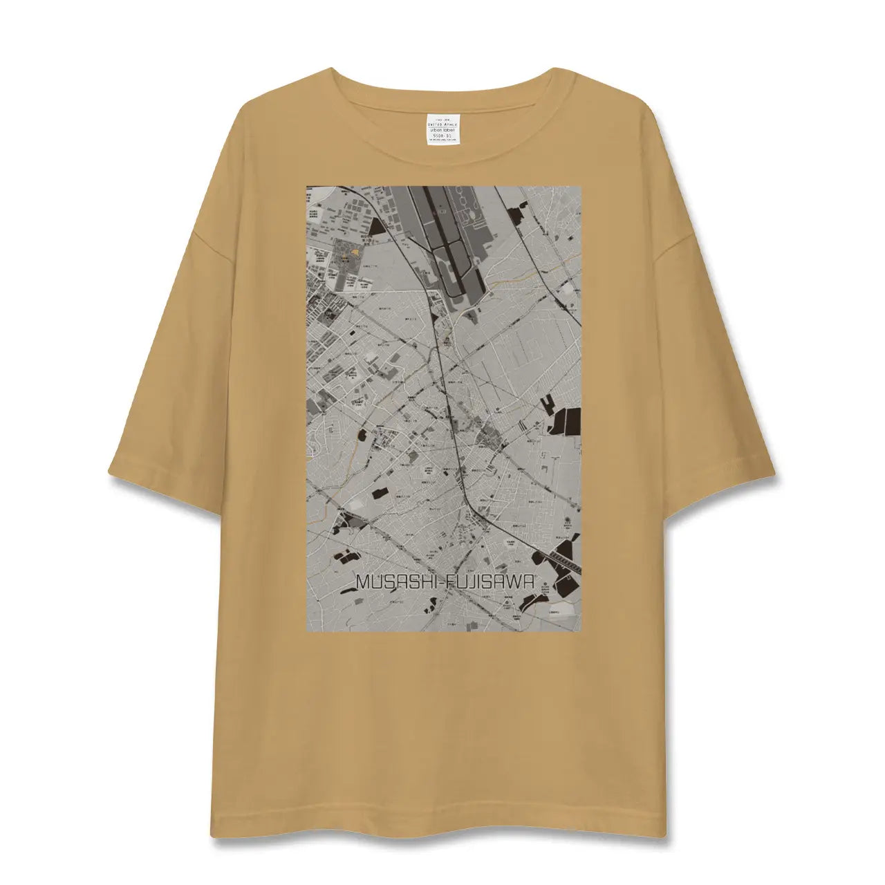【武蔵藤沢(埼玉県)】地図柄ビッグシルエットTシャツ