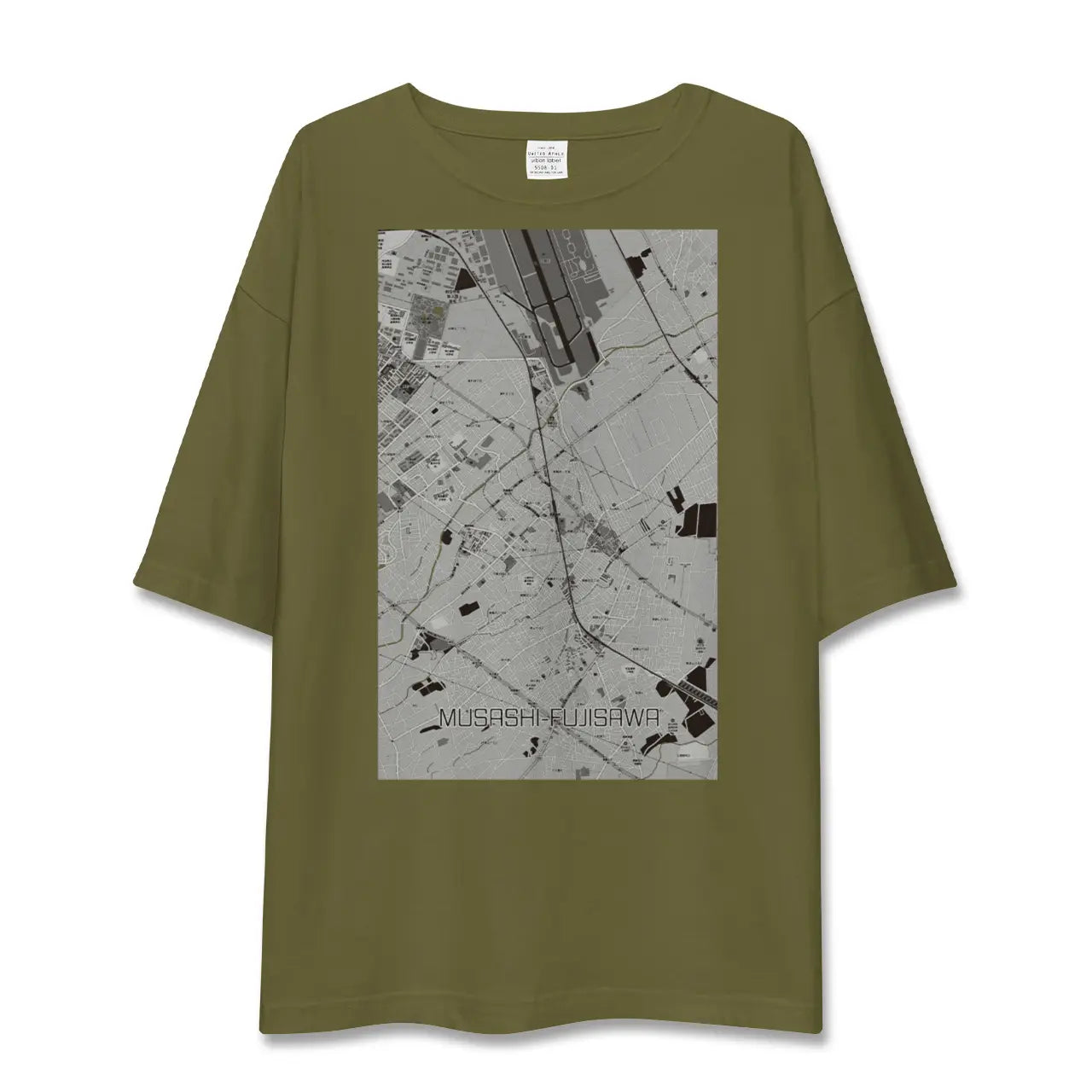 【武蔵藤沢(埼玉県)】地図柄ビッグシルエットTシャツ