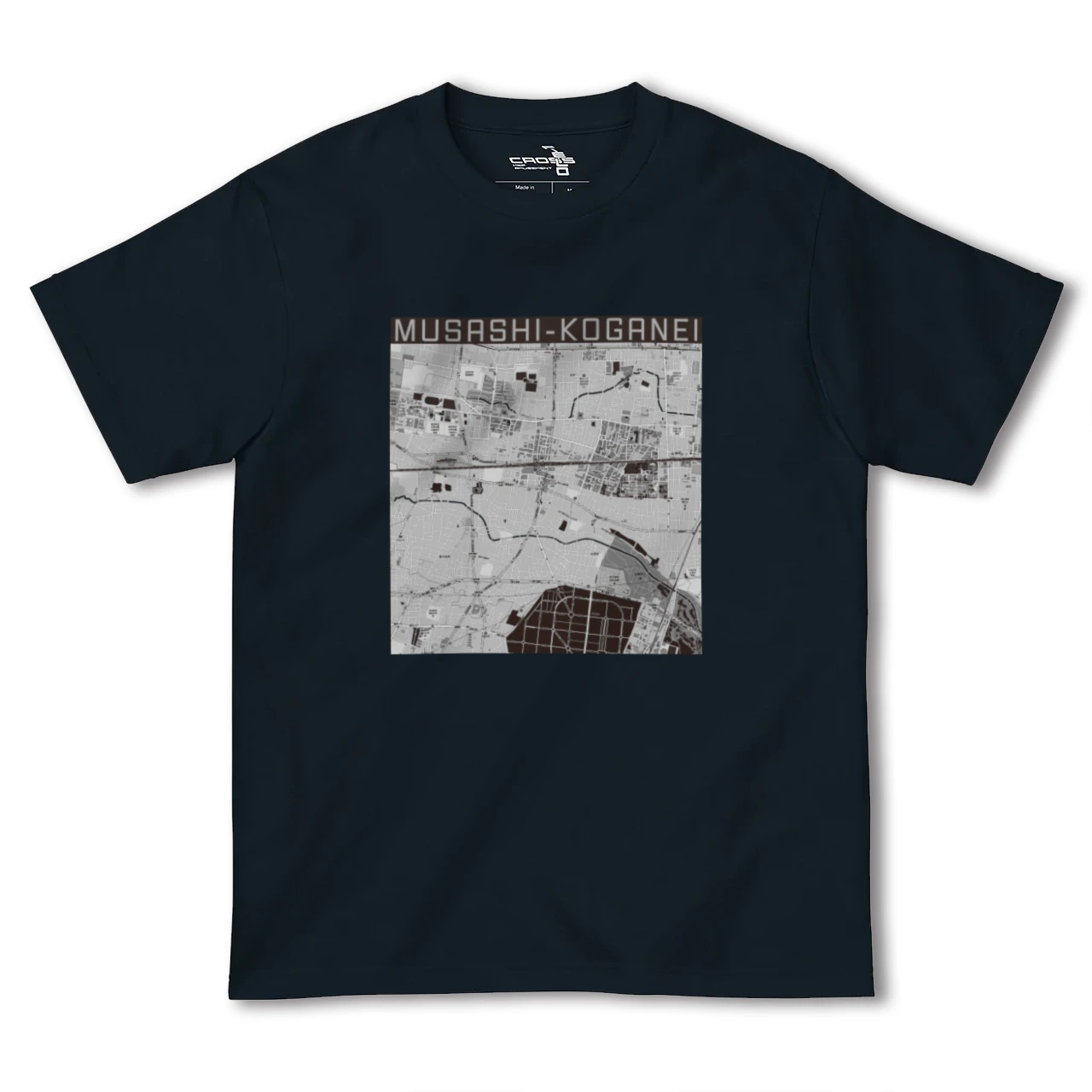 【武蔵小金井(東京都)】地図柄ヘビーウェイトTシャツ