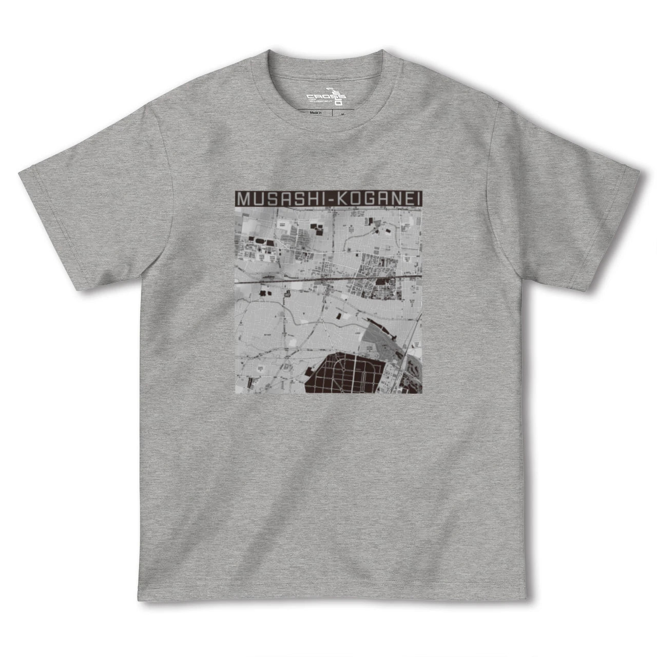 【武蔵小金井(東京都)】地図柄ヘビーウェイトTシャツ