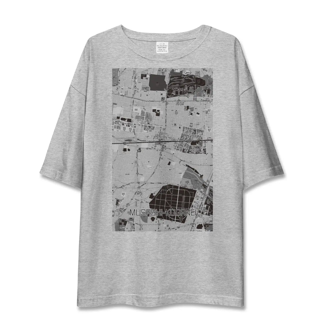 【武蔵小金井(東京都)】地図柄ビッグシルエットTシャツ