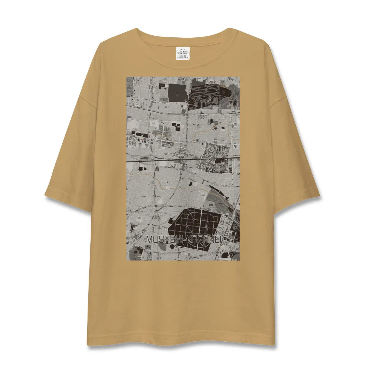 【武蔵小金井(東京都)】地図柄ビッグシルエットTシャツ