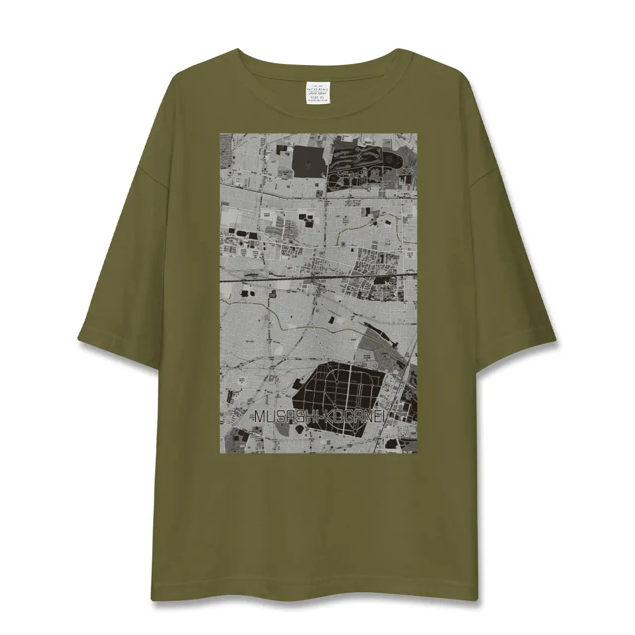 【武蔵小金井(東京都)】地図柄ビッグシルエットTシャツ