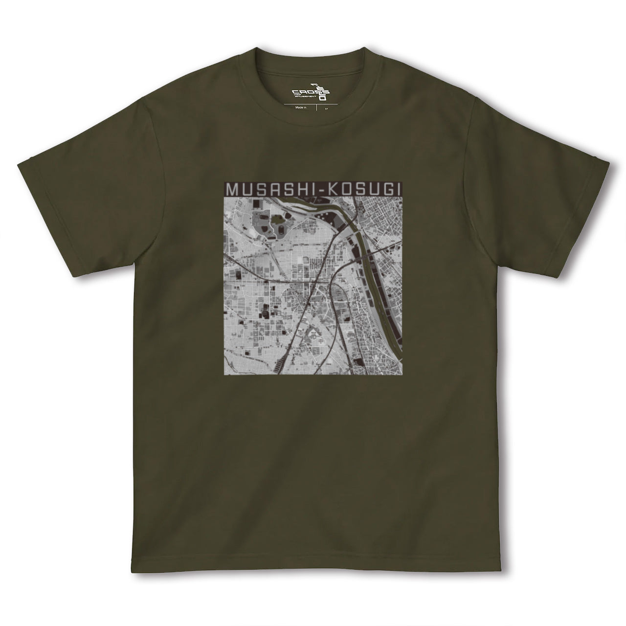【武蔵小杉(神奈川県)】地図柄ヘビーウェイトTシャツ