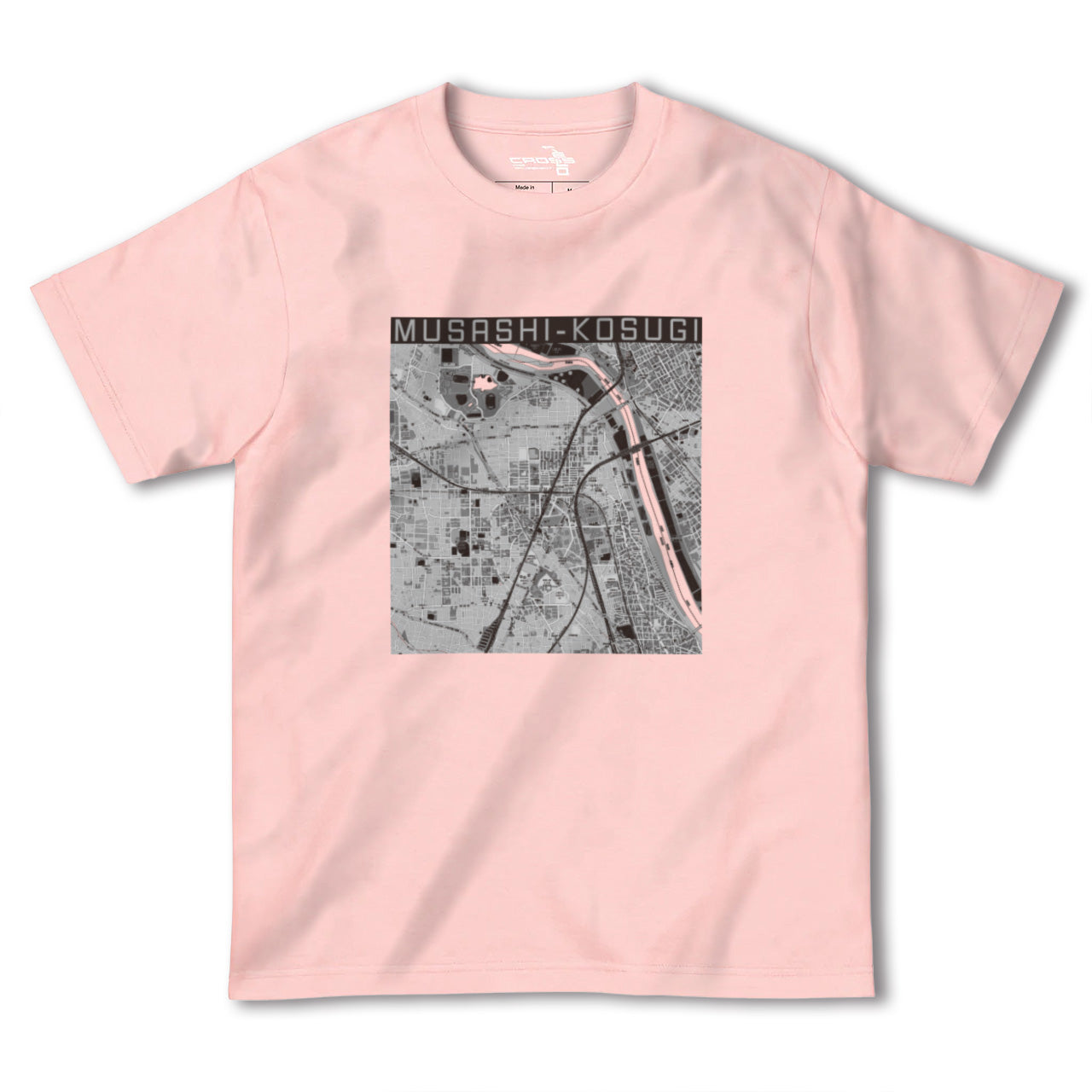 【武蔵小杉(神奈川県)】地図柄ヘビーウェイトTシャツ