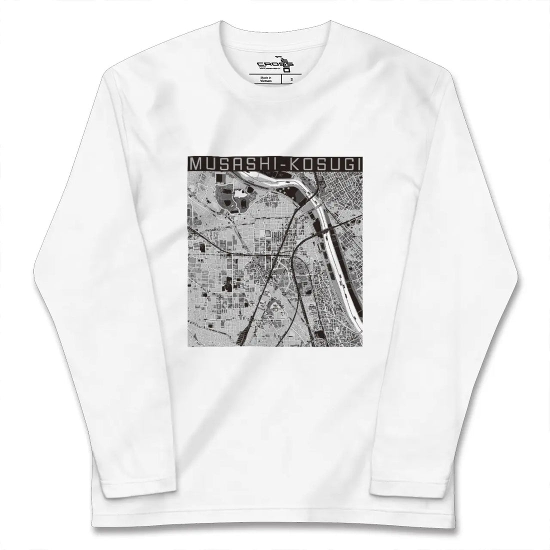 【武蔵小杉(神奈川県)】地図柄ロングスリーブTシャツ