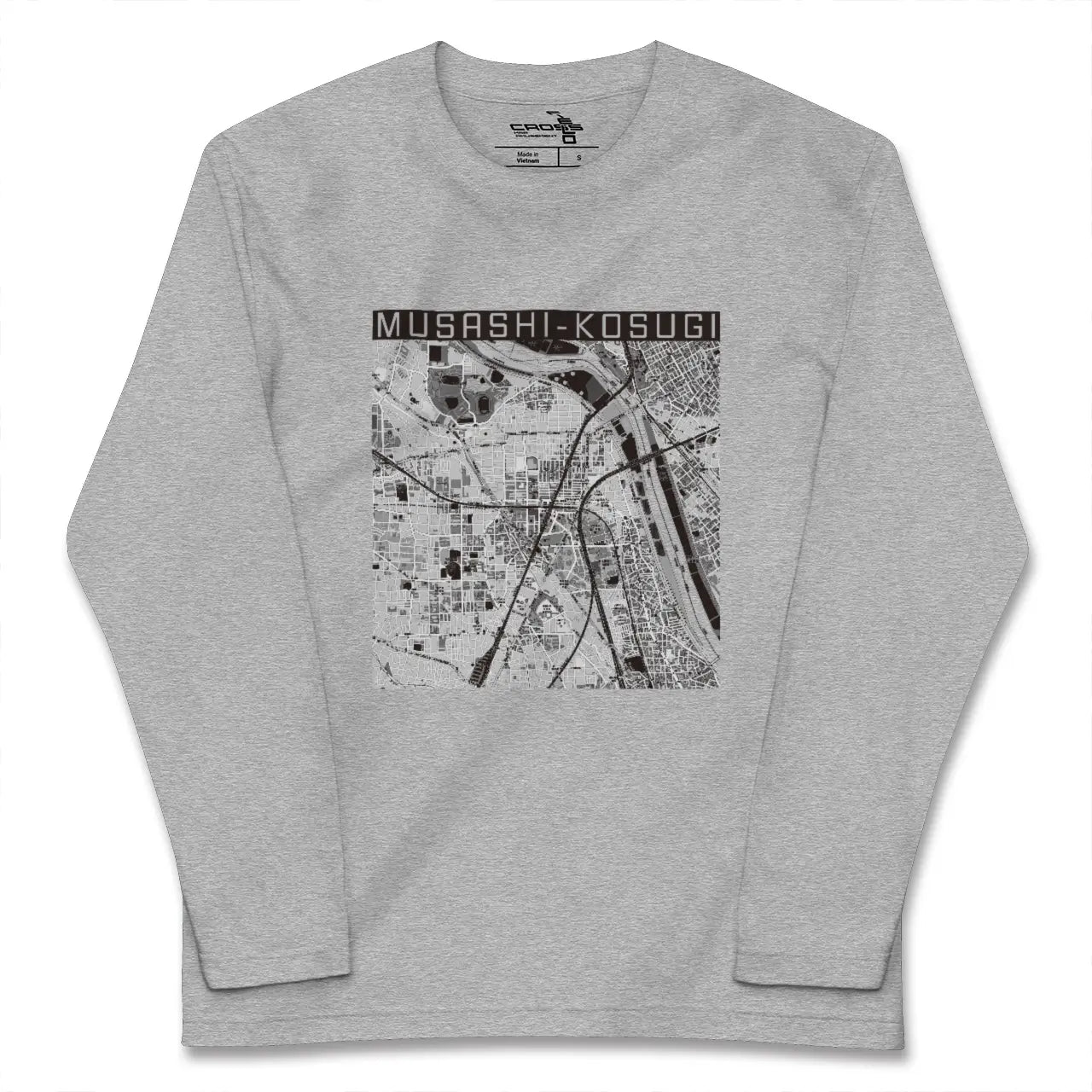 【武蔵小杉(神奈川県)】地図柄ロングスリーブTシャツ