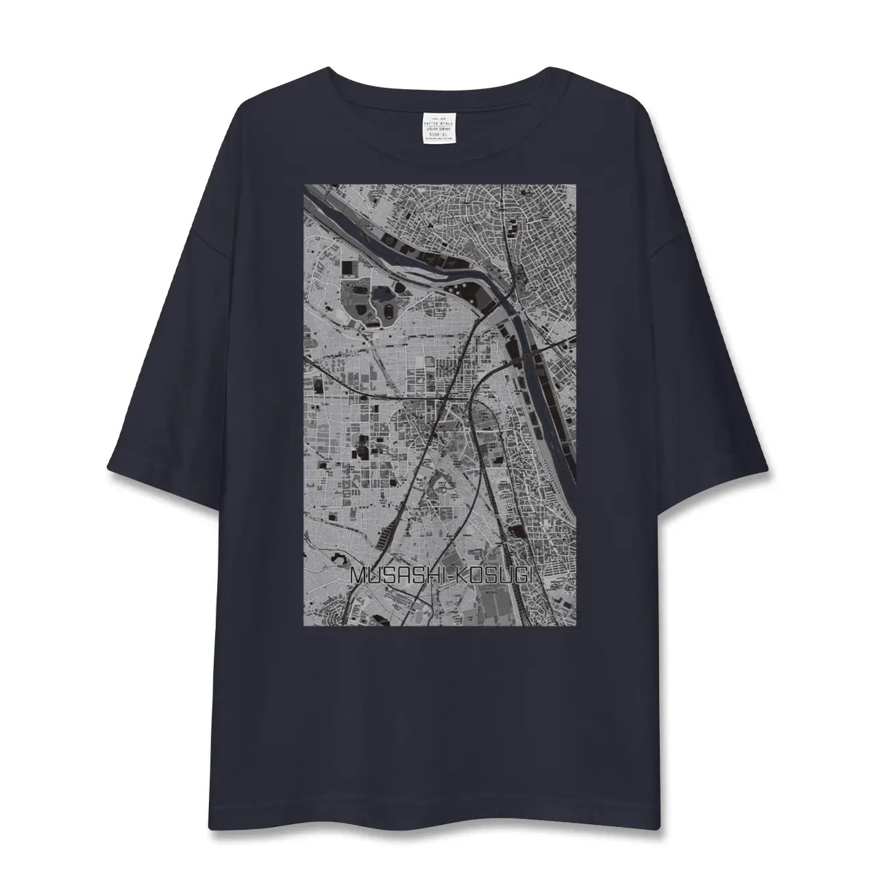 【武蔵小杉(神奈川県)】地図柄ビッグシルエットTシャツ