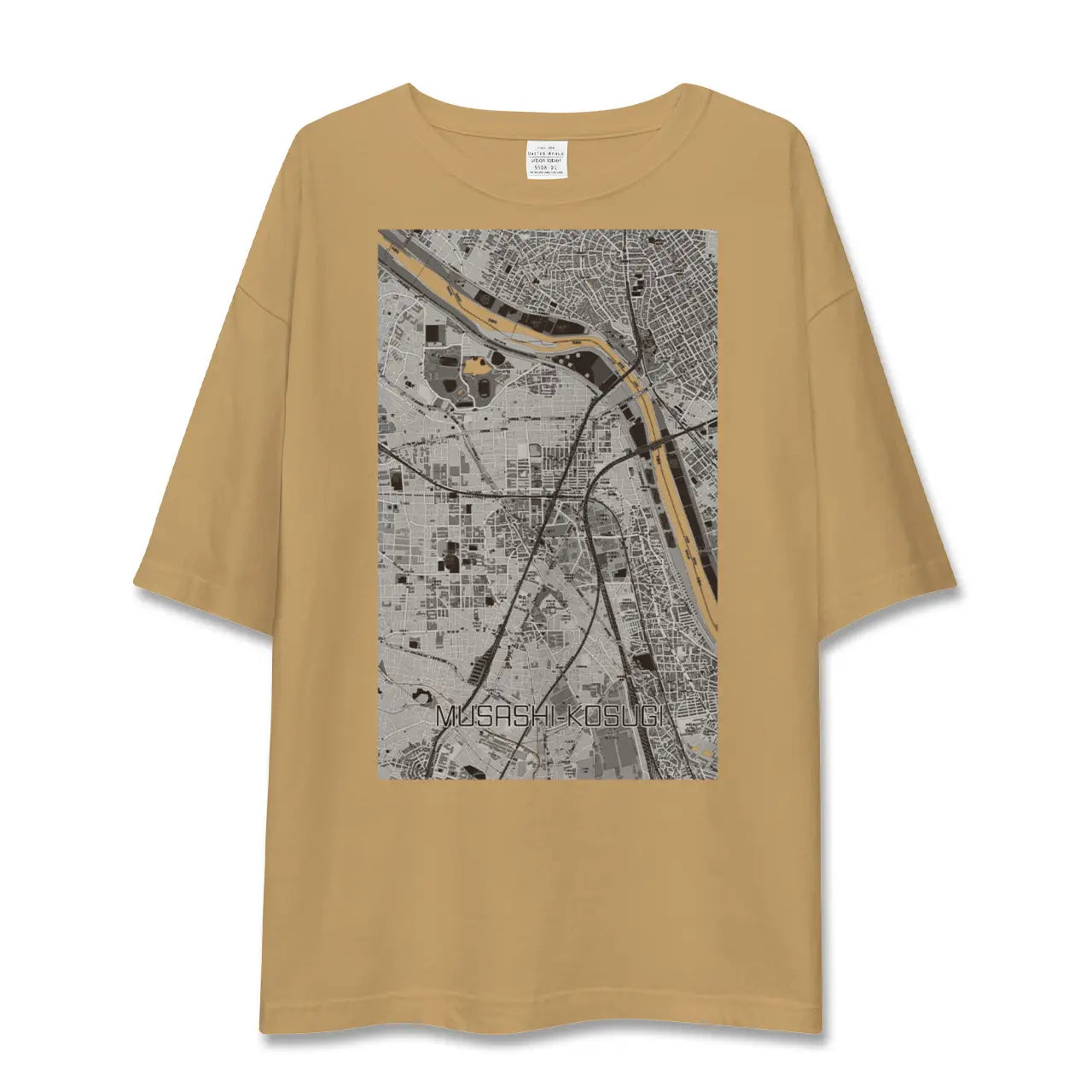 【武蔵小杉(神奈川県)】地図柄ビッグシルエットTシャツ