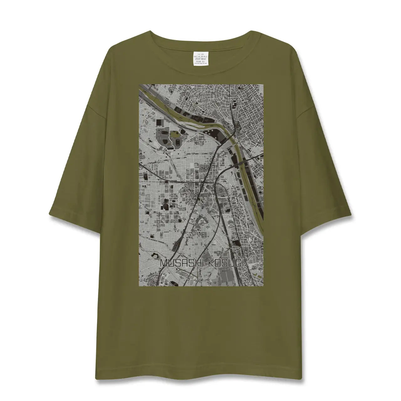 【武蔵小杉(神奈川県)】地図柄ビッグシルエットTシャツ