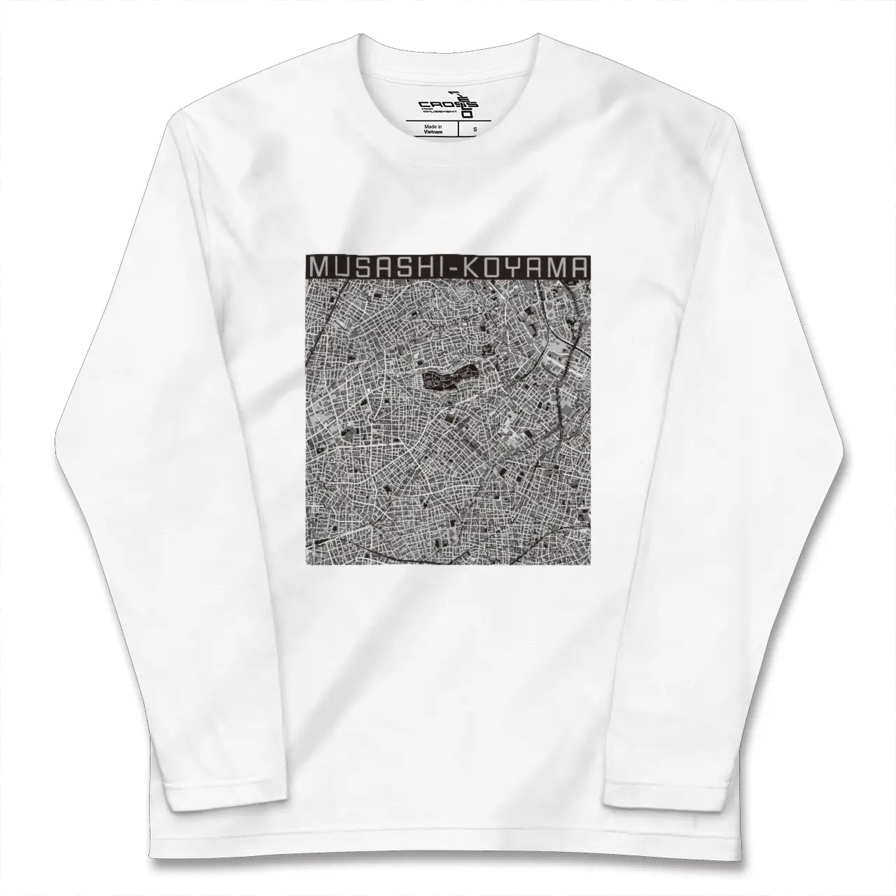【武蔵小山(東京都)】地図柄ロングスリーブTシャツ