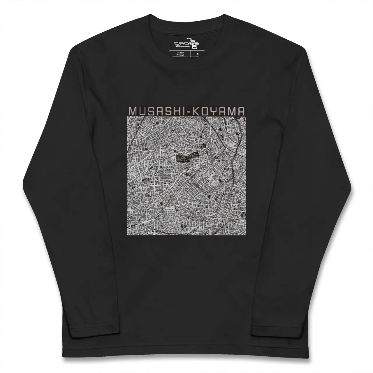 【武蔵小山(東京都)】地図柄ロングスリーブTシャツ