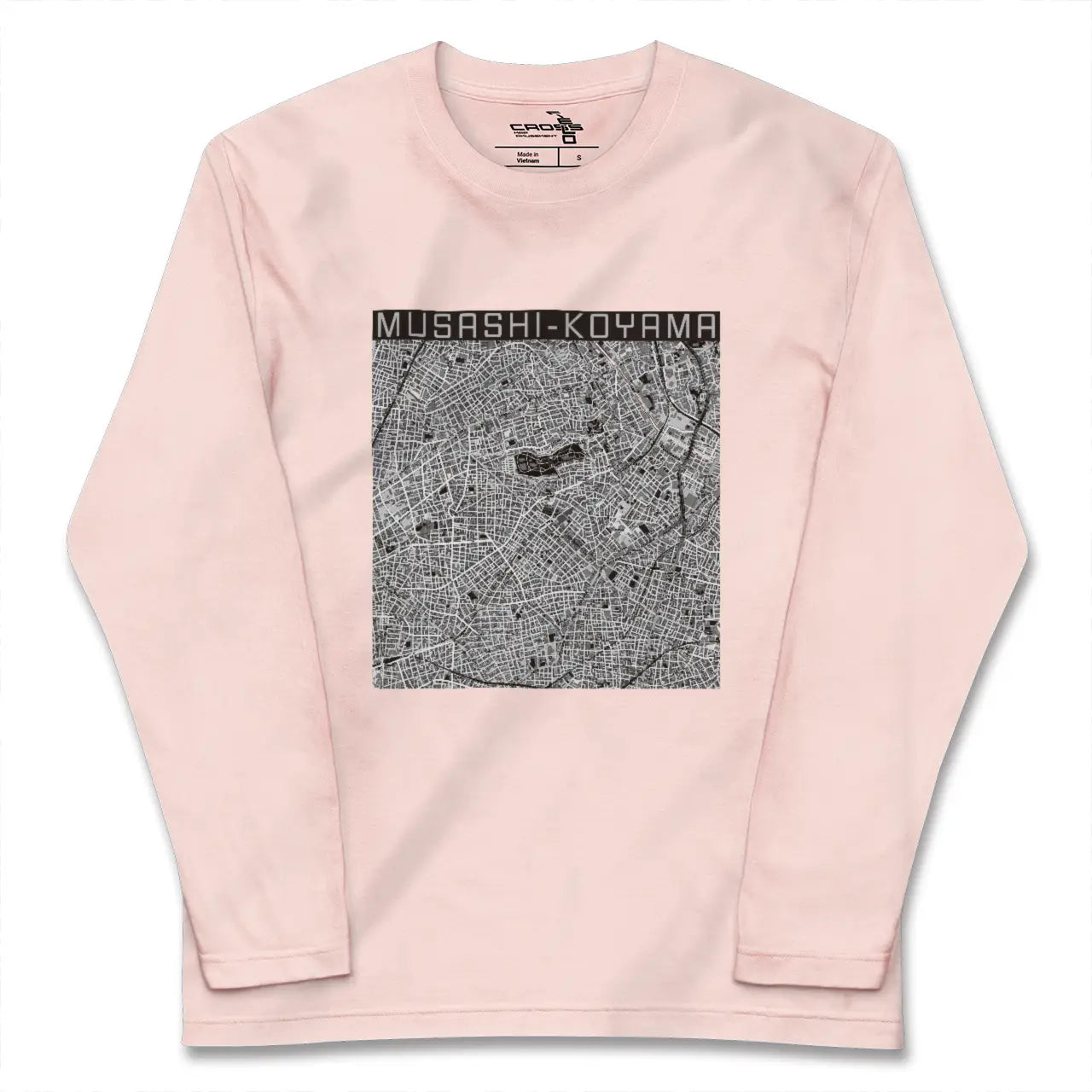 【武蔵小山(東京都)】地図柄ロングスリーブTシャツ