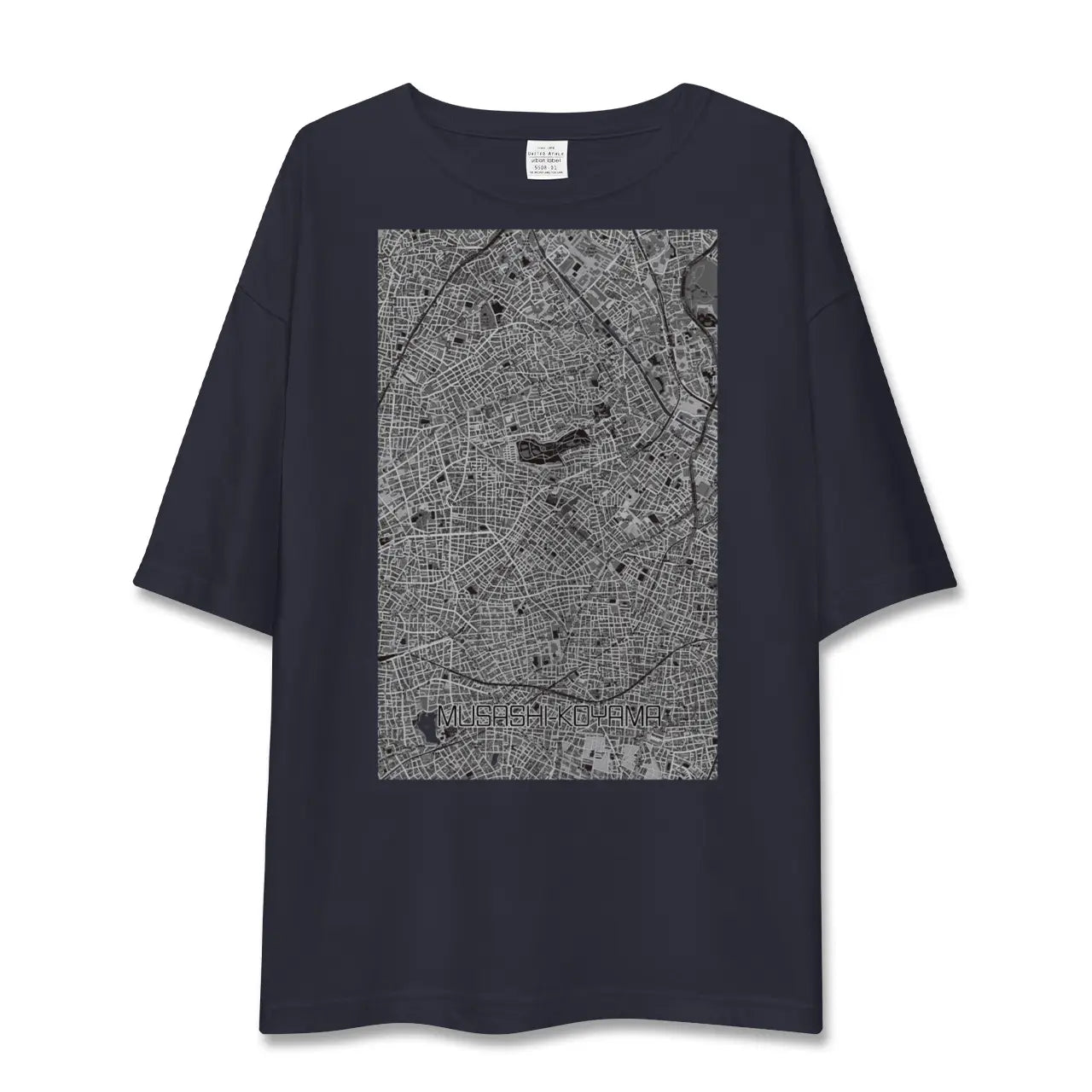 【武蔵小山(東京都)】地図柄ビッグシルエットTシャツ