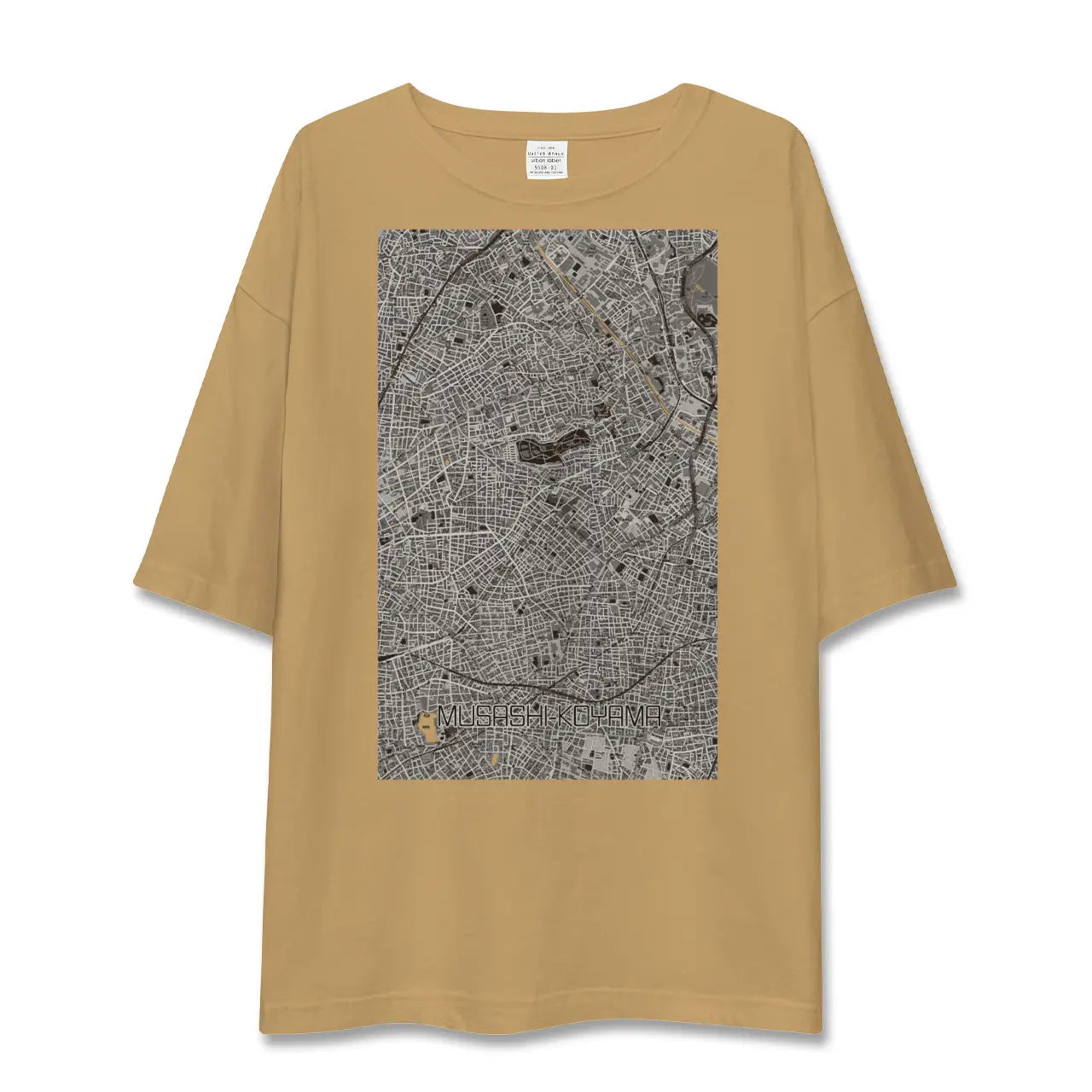 【武蔵小山(東京都)】地図柄ビッグシルエットTシャツ