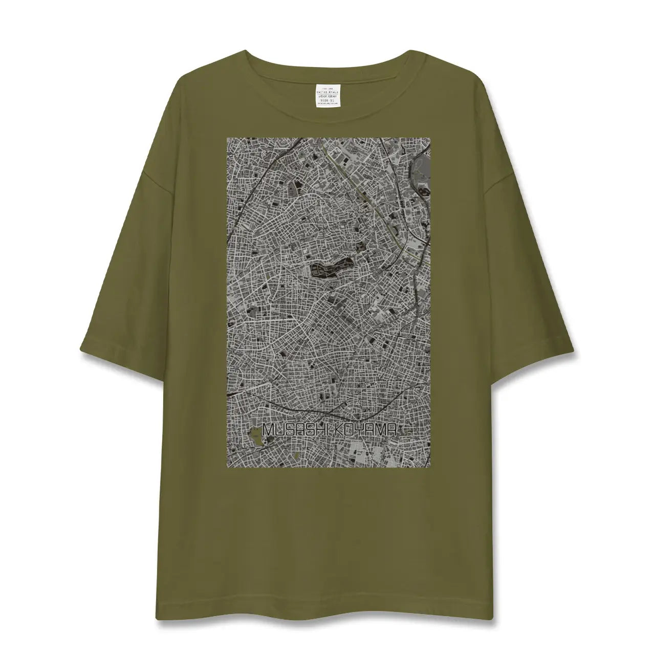 【武蔵小山(東京都)】地図柄ビッグシルエットTシャツ
