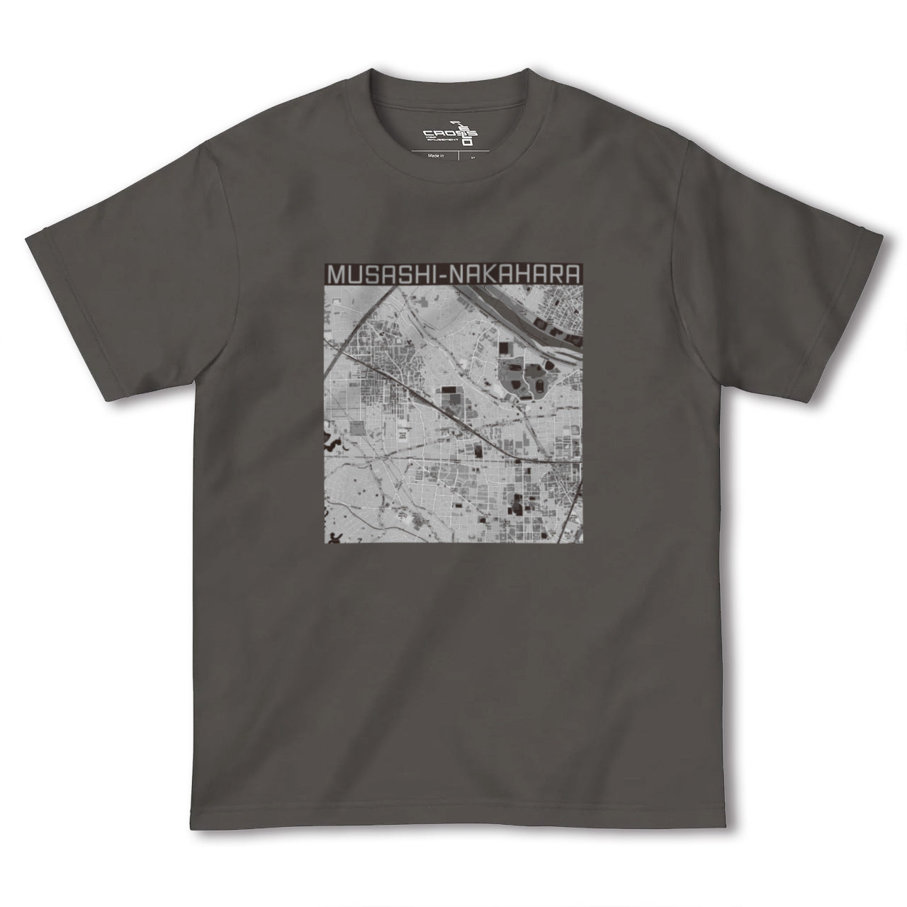 【武蔵中原(神奈川県)】地図柄ヘビーウェイトTシャツ