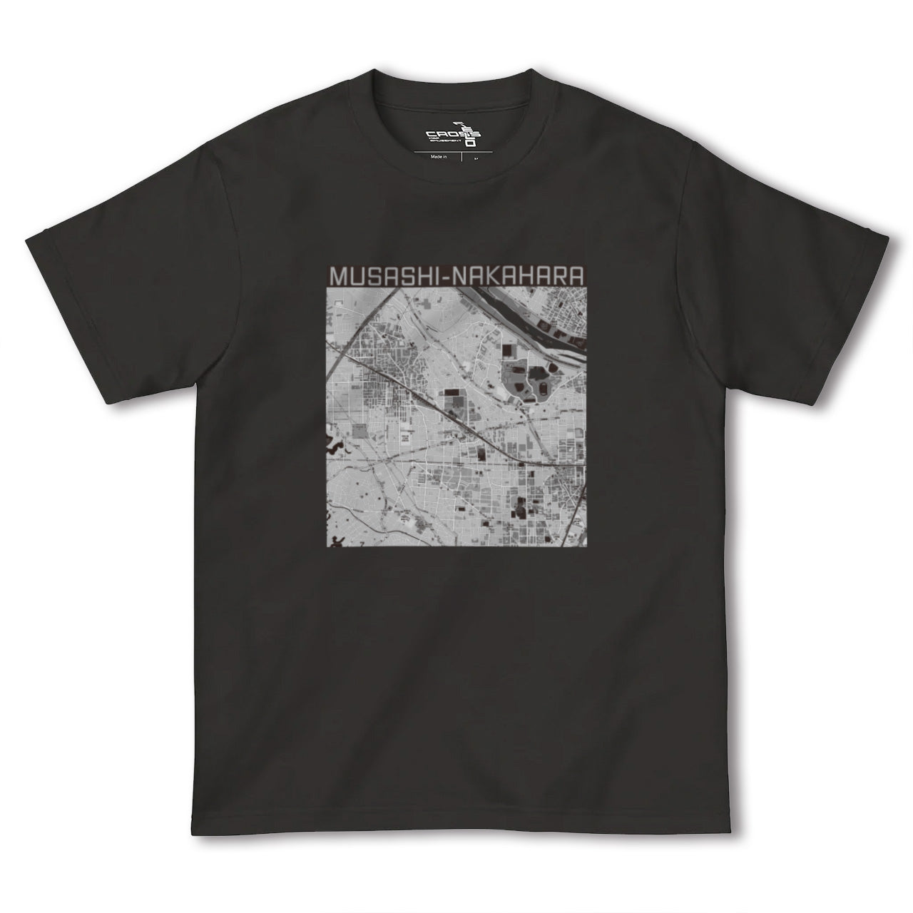 【武蔵中原(神奈川県)】地図柄ヘビーウェイトTシャツ