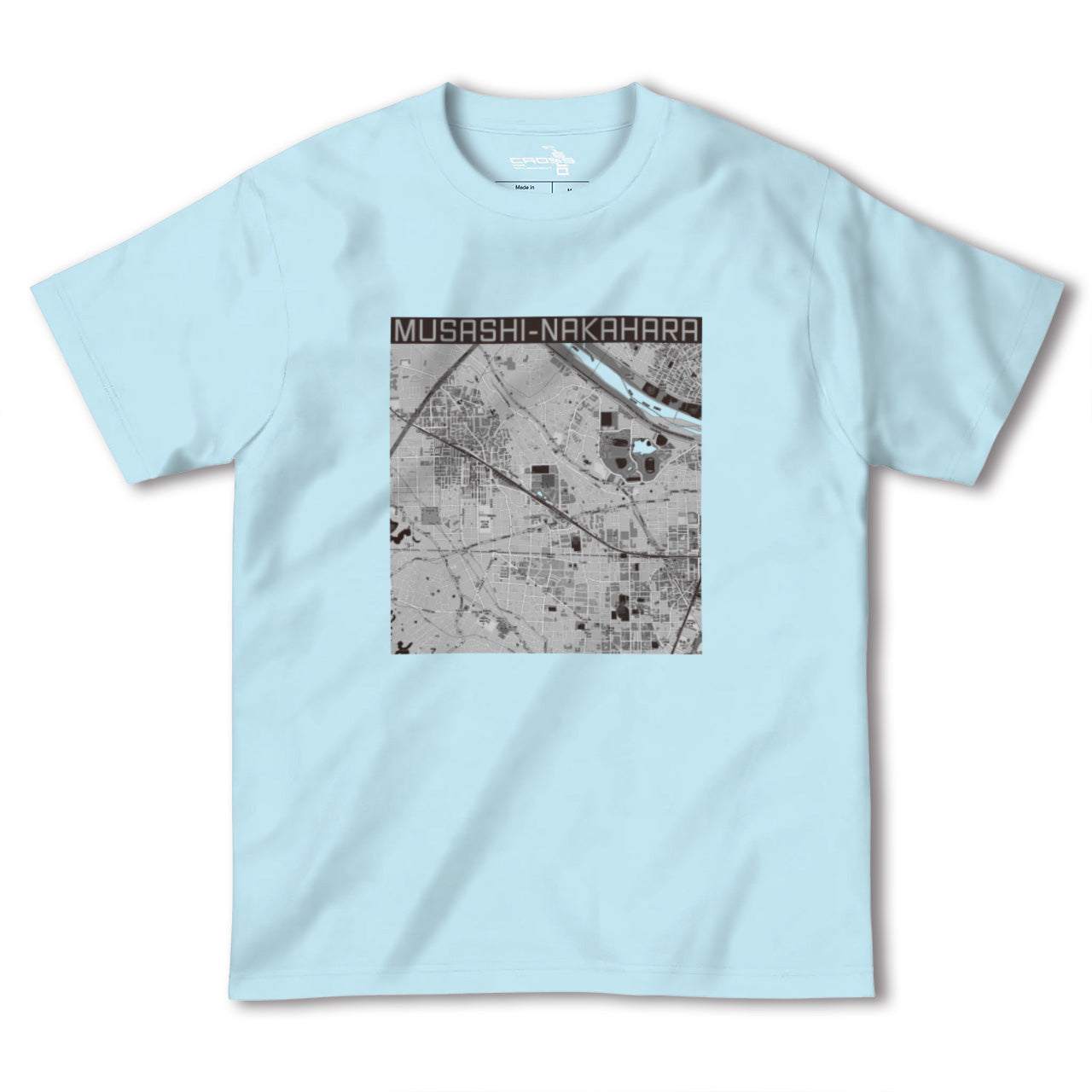 【武蔵中原(神奈川県)】地図柄ヘビーウェイトTシャツ