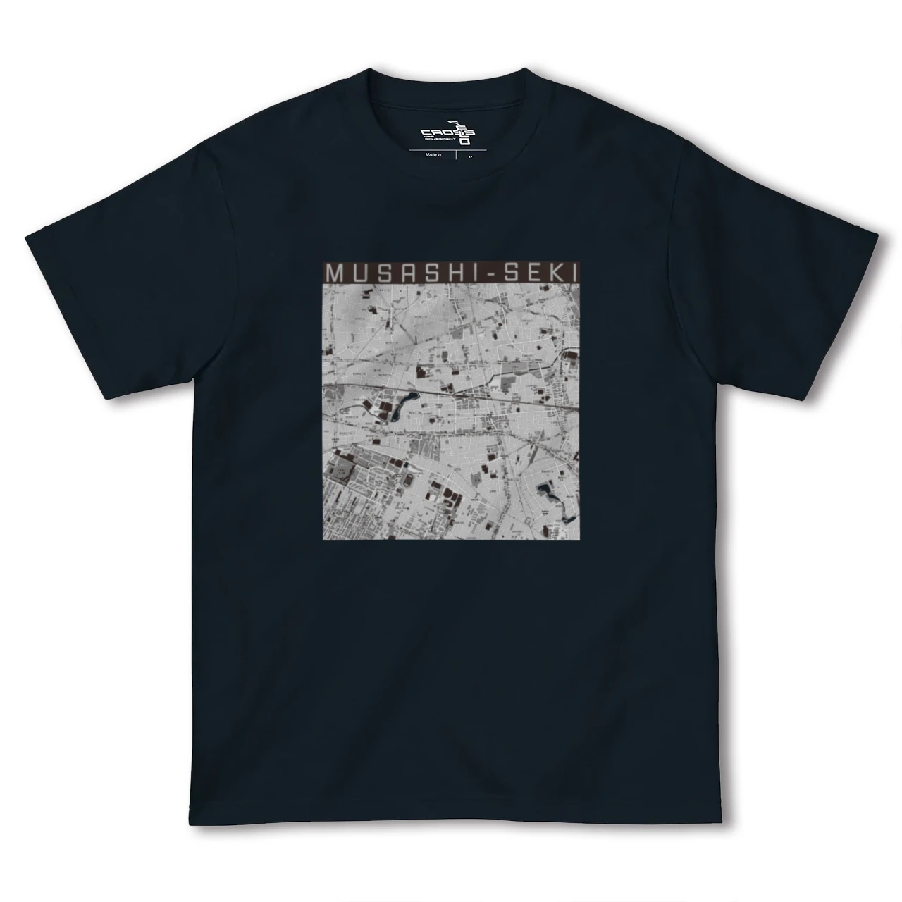 【武蔵関(東京都)】地図柄ヘビーウェイトTシャツ