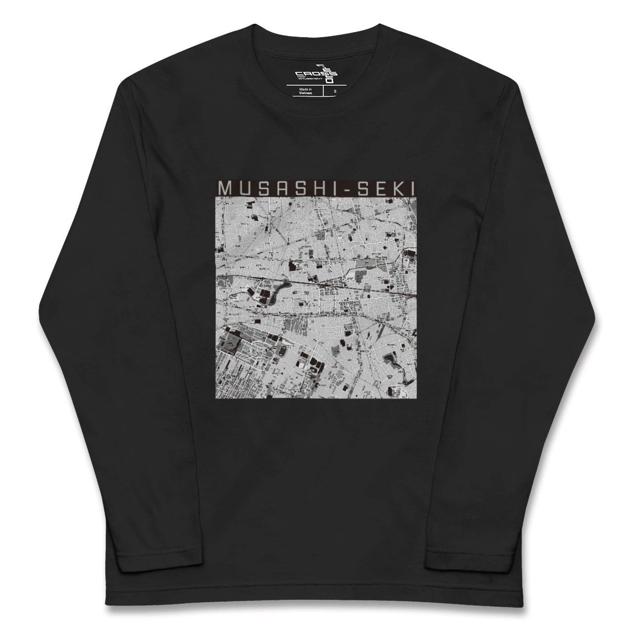 【武蔵関(東京都)】地図柄ロングスリーブTシャツ