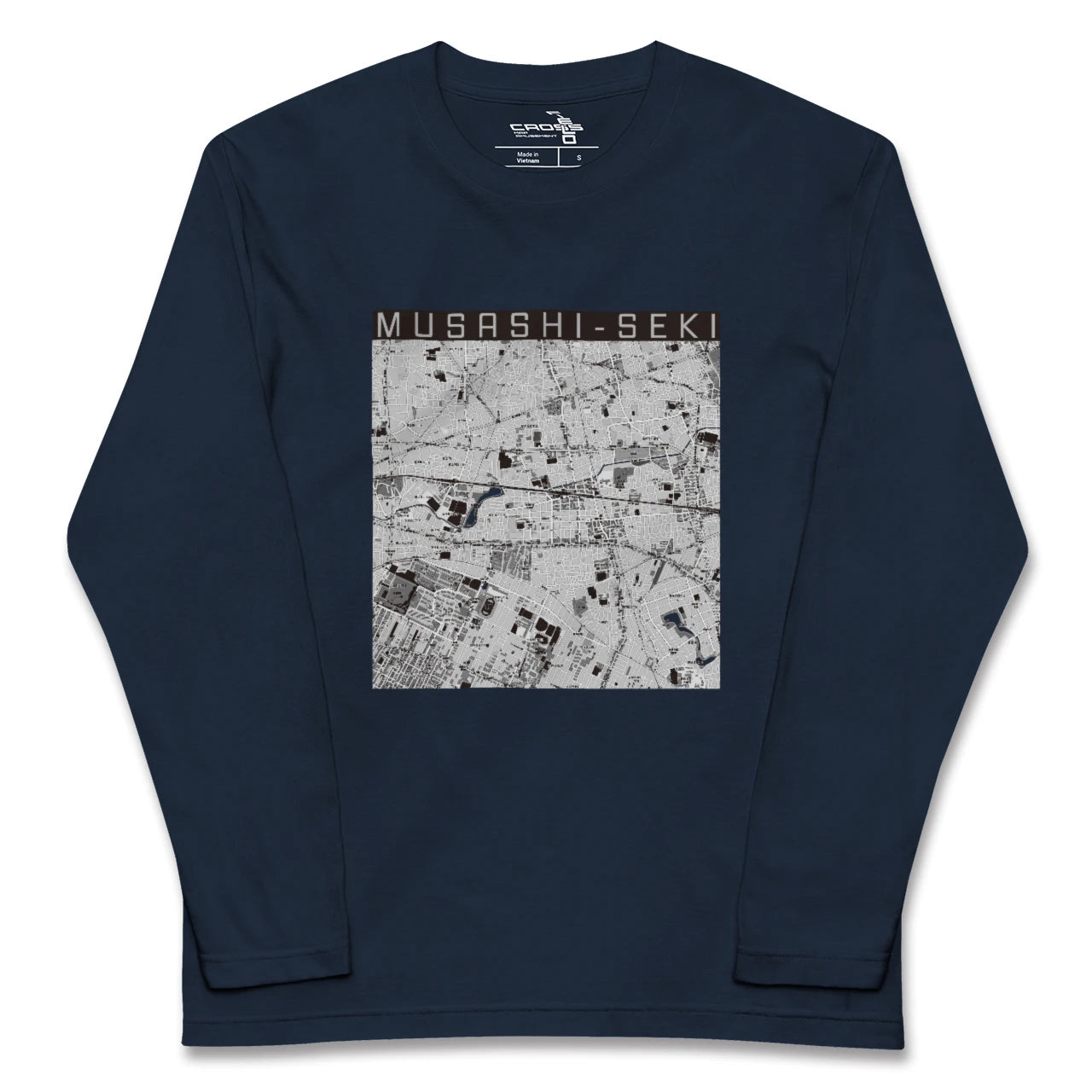 【武蔵関(東京都)】地図柄ロングスリーブTシャツ