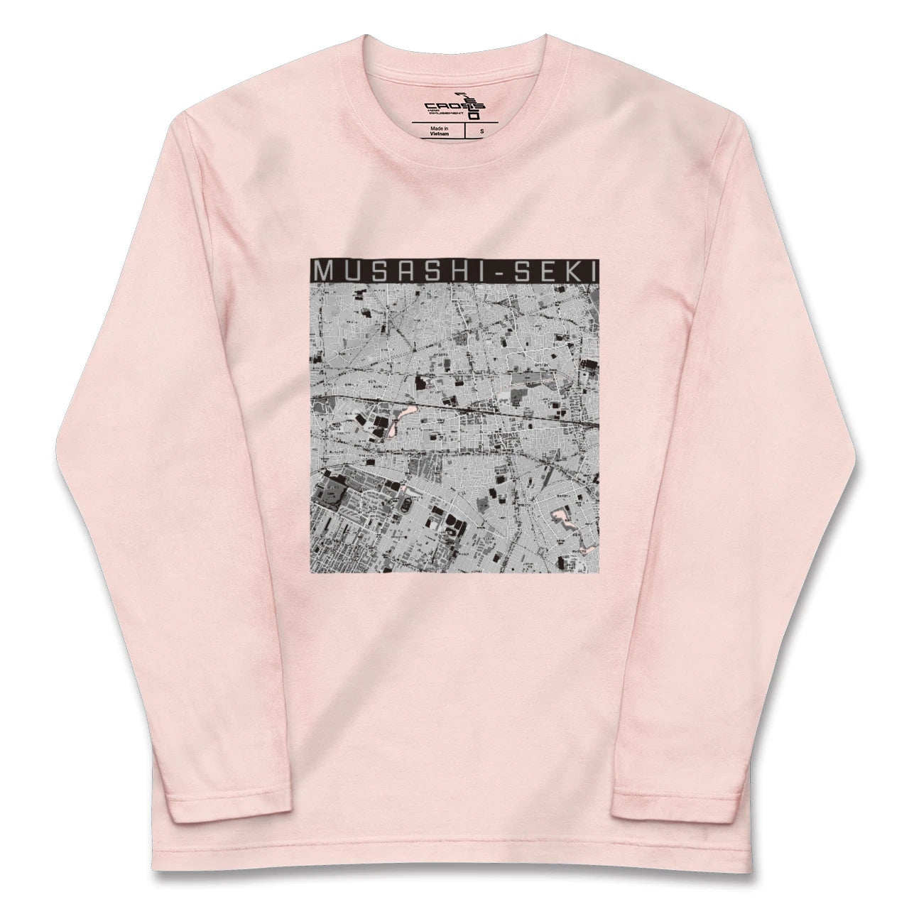 【武蔵関(東京都)】地図柄ロングスリーブTシャツ