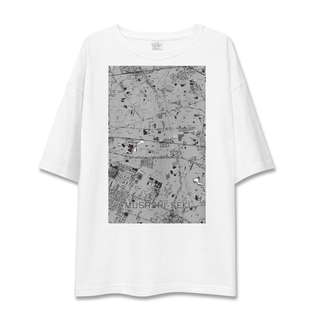 【武蔵関(東京都)】地図柄ビッグシルエットTシャツ