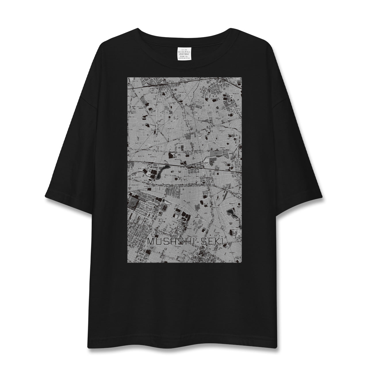 【武蔵関(東京都)】地図柄ビッグシルエットTシャツ