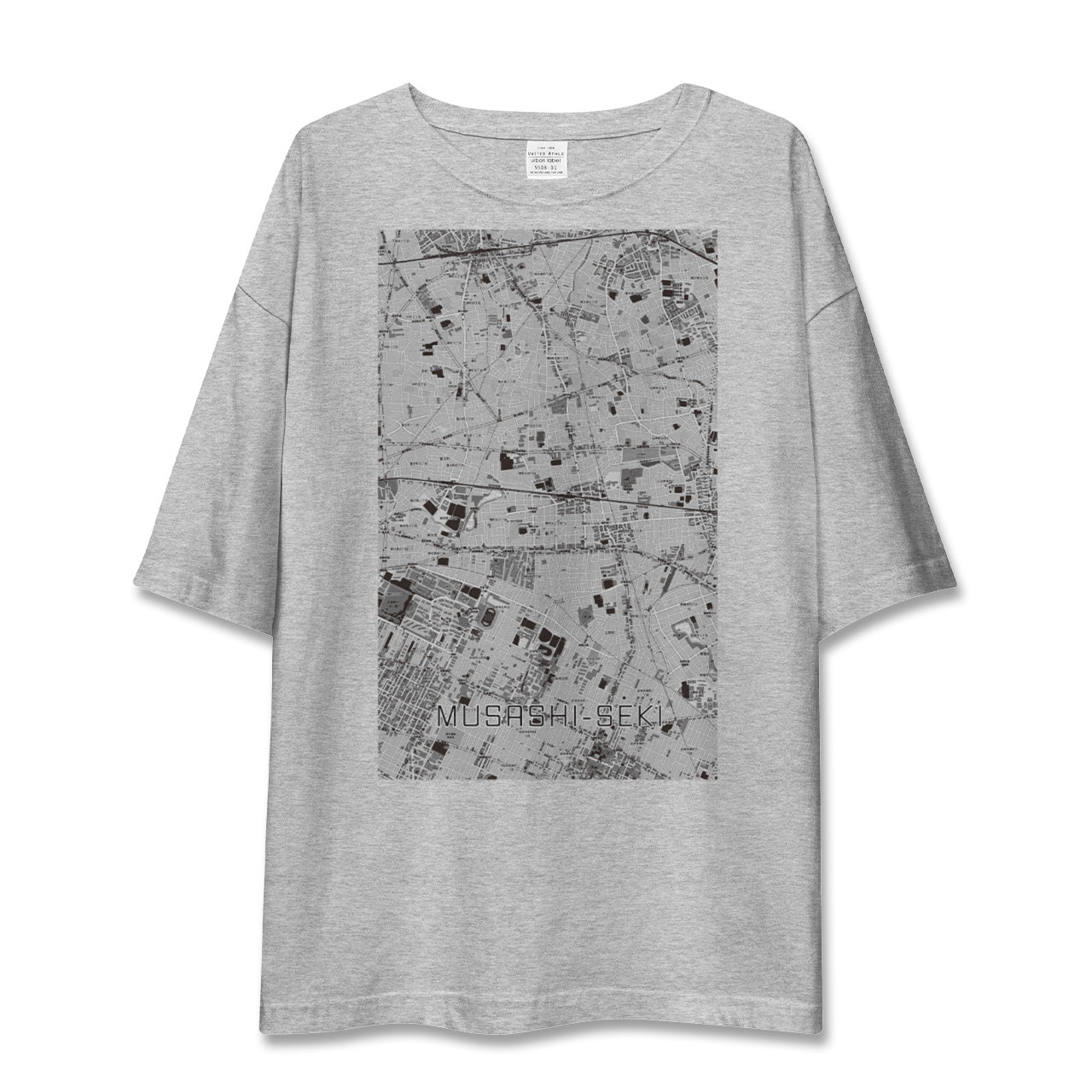 【武蔵関(東京都)】地図柄ビッグシルエットTシャツ