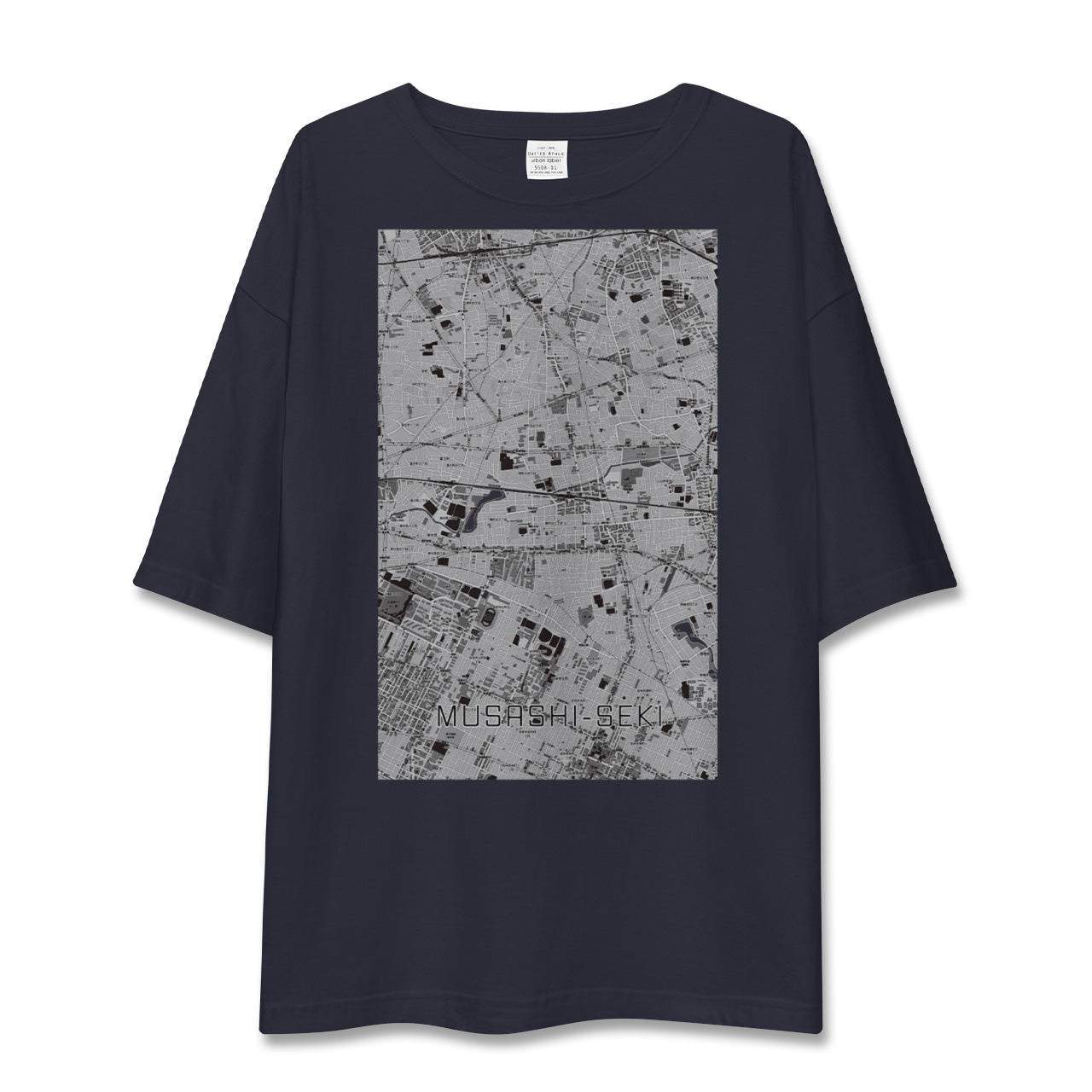 【武蔵関(東京都)】地図柄ビッグシルエットTシャツ