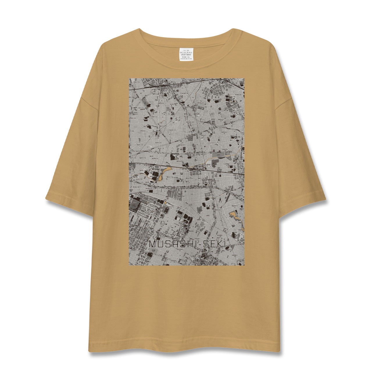 【武蔵関(東京都)】地図柄ビッグシルエットTシャツ